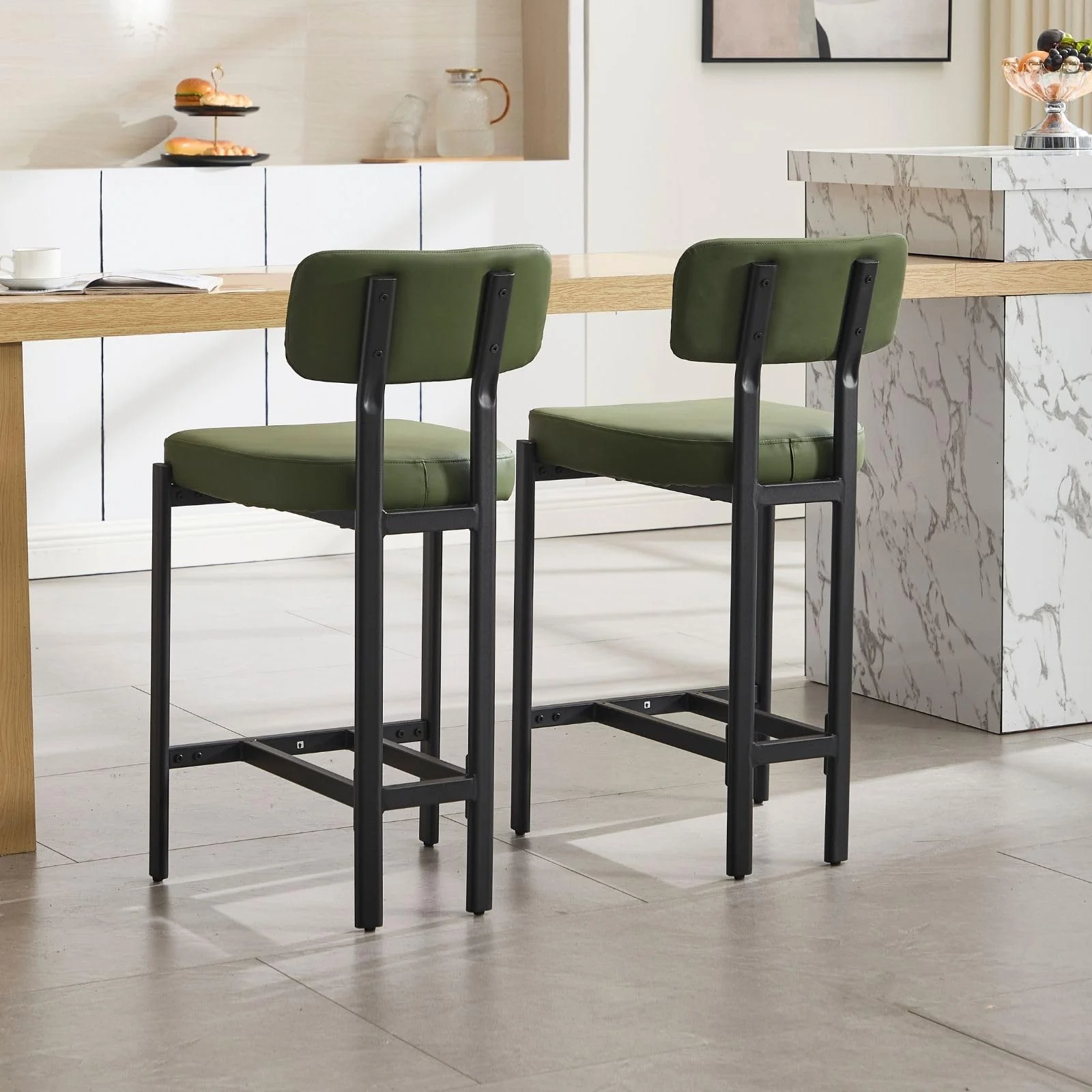 26"H Lucas Metal Counter Stools Set of 2 - 24807CS - Image 3