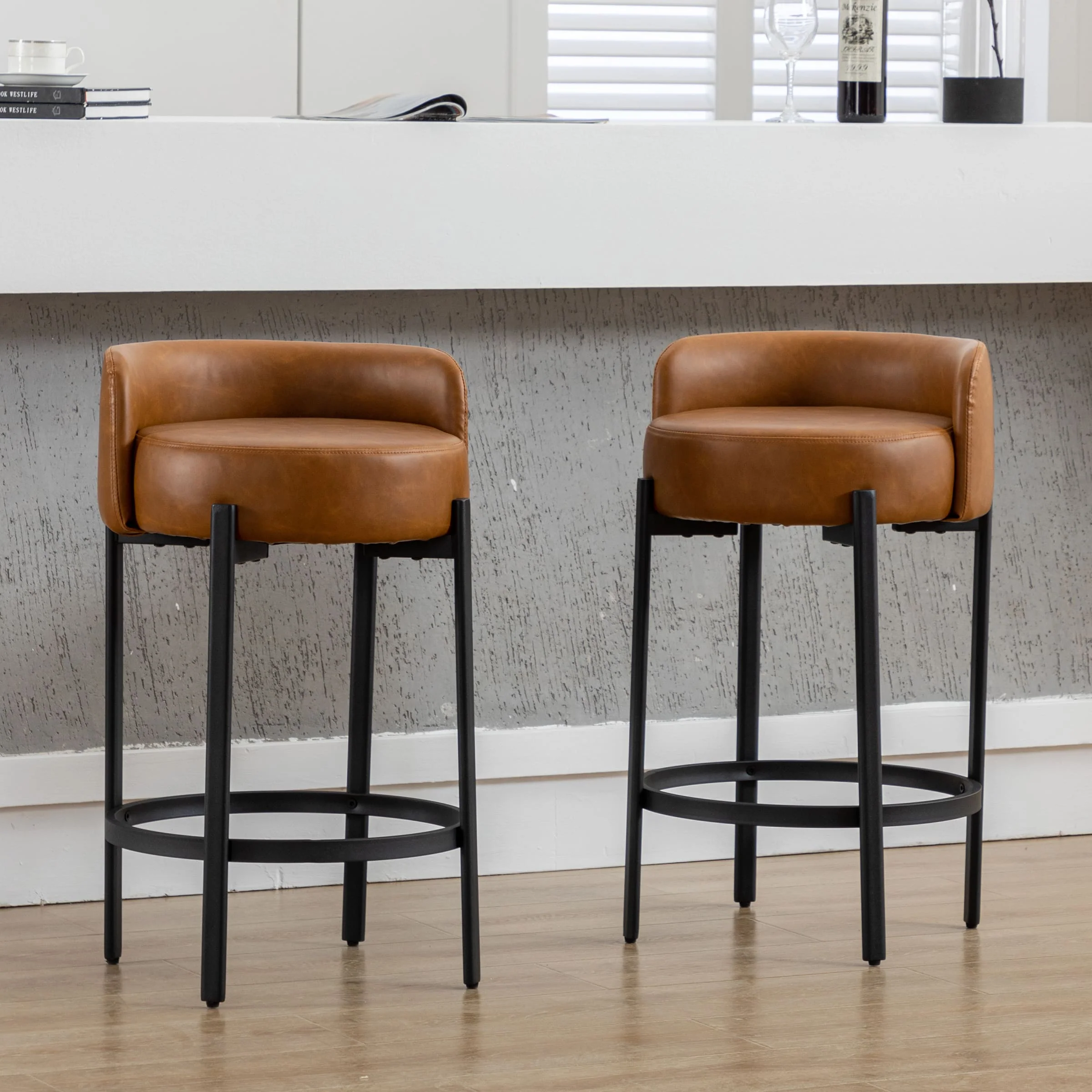 26"H Low Back Counter Stools Set of 2 - 5108CS - Image 9