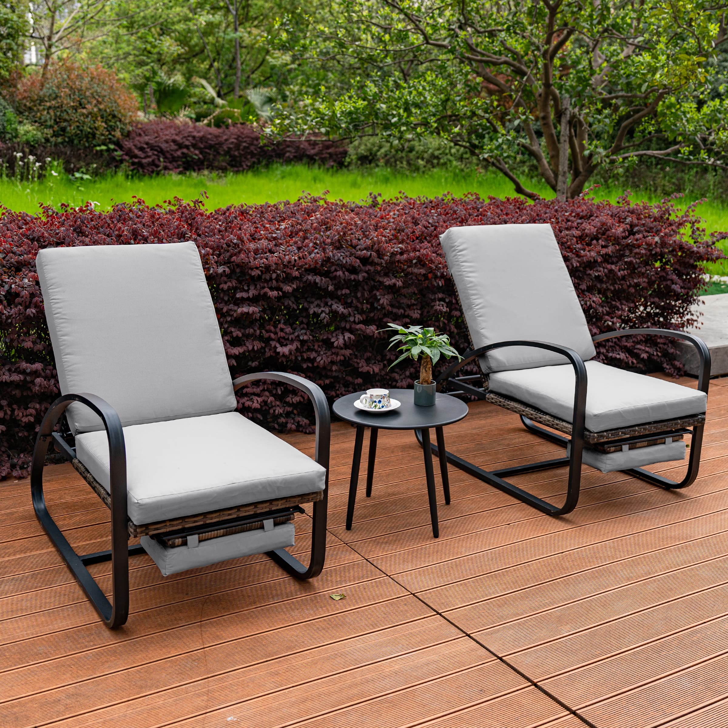 3 Piece Patio Set with Chaise Lounge Chairs and Table - 20701SE - Image 28