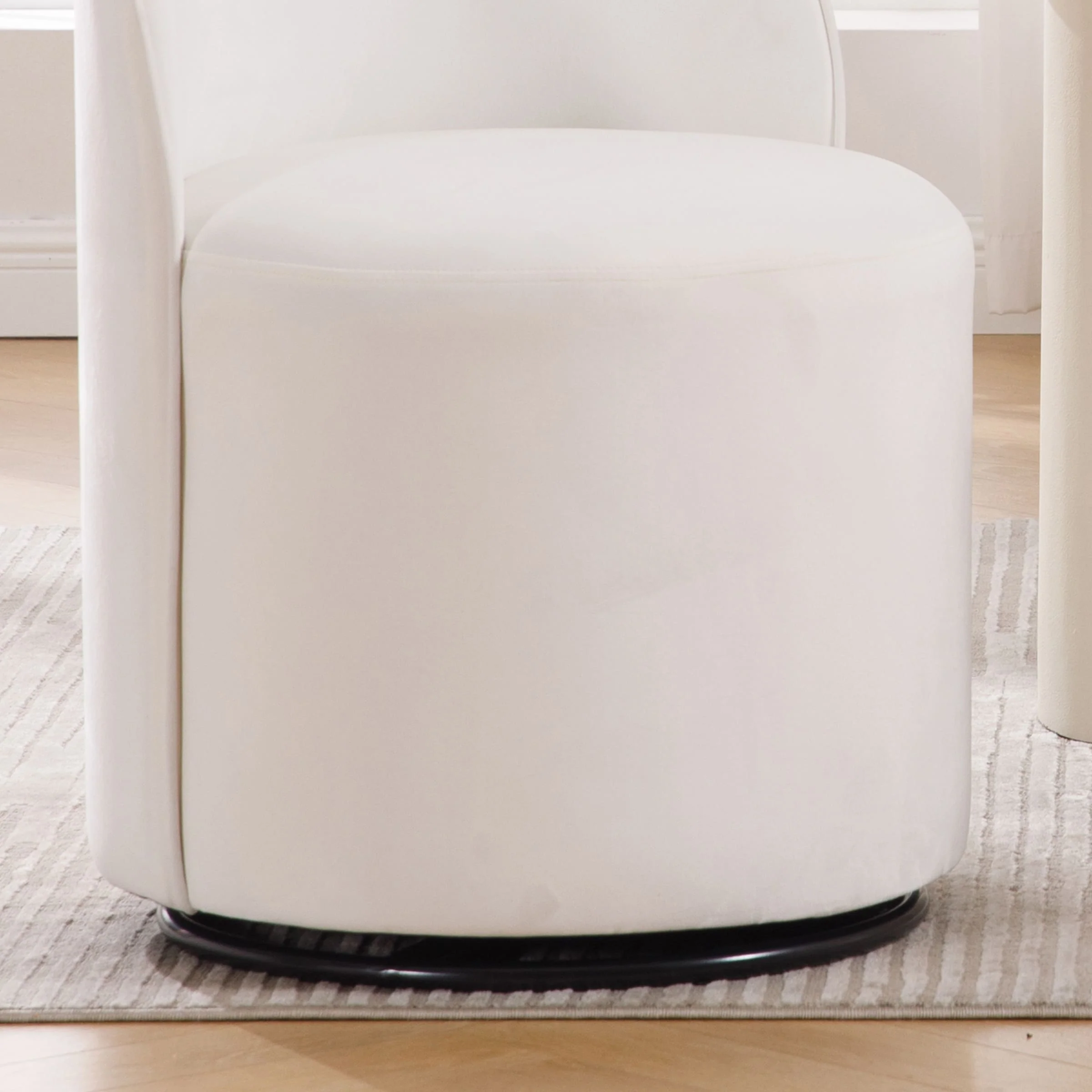 Swivel Upholstered Barrel Dining Chair 1PCS - X299DC - Image 19