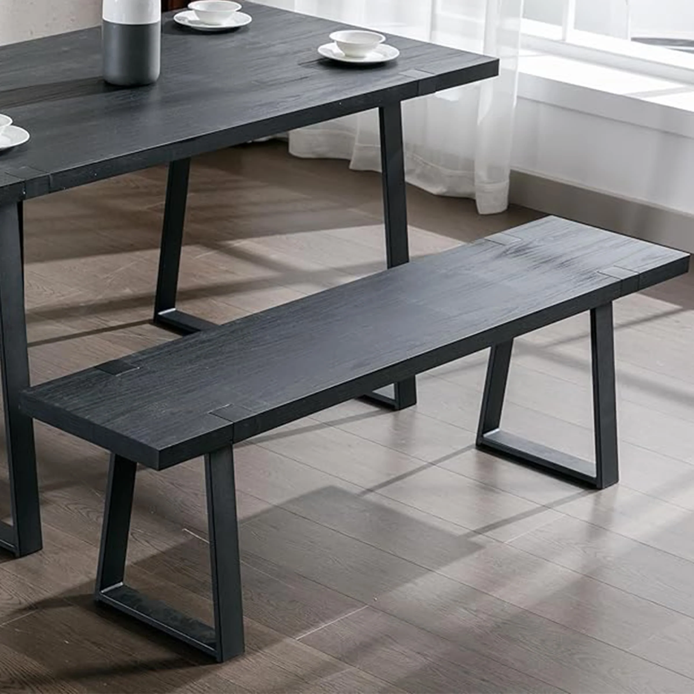60"W Wood Dining Bench - XXX13BH - Image 3