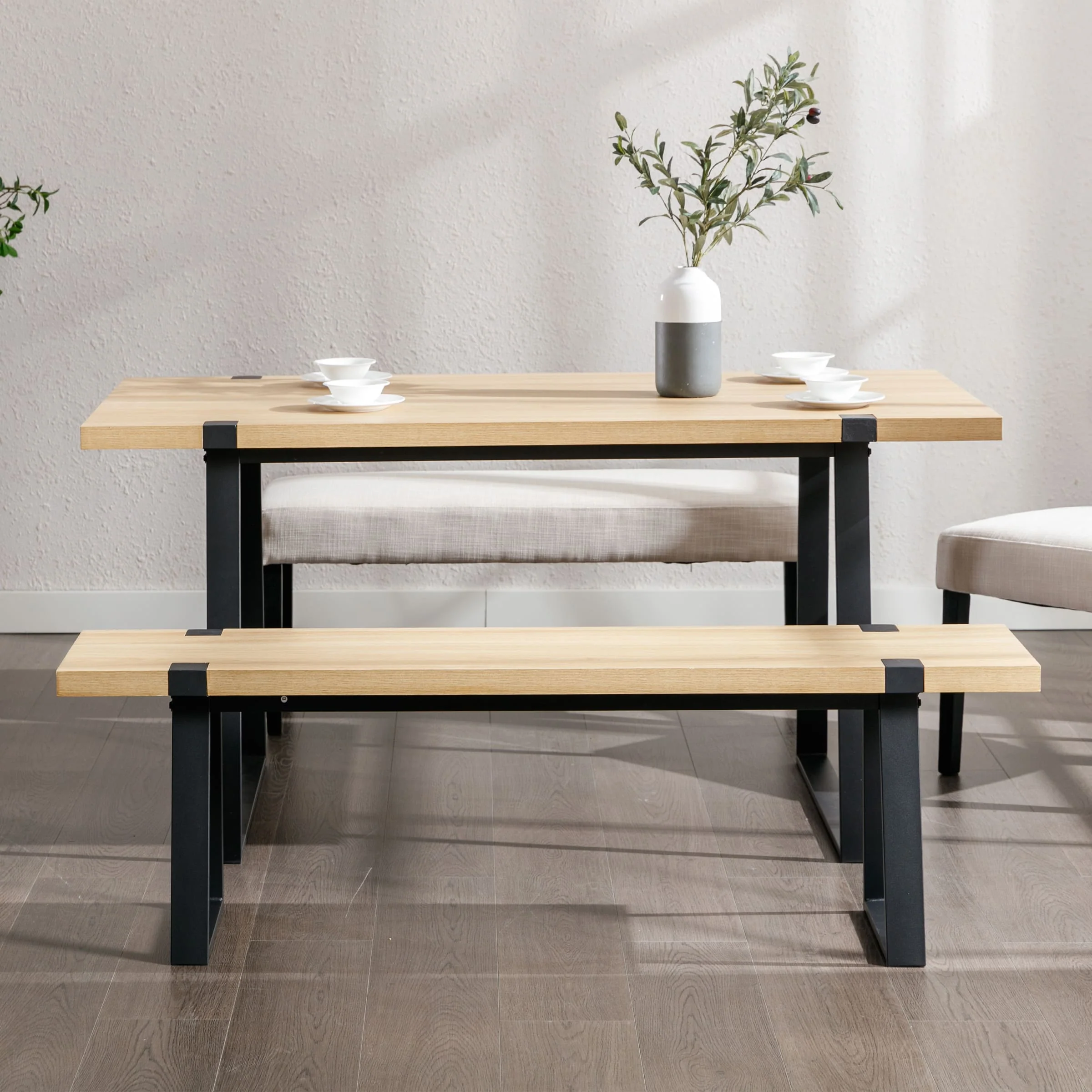 60"W Wood Dining Bench - XXX13BH - Image 8