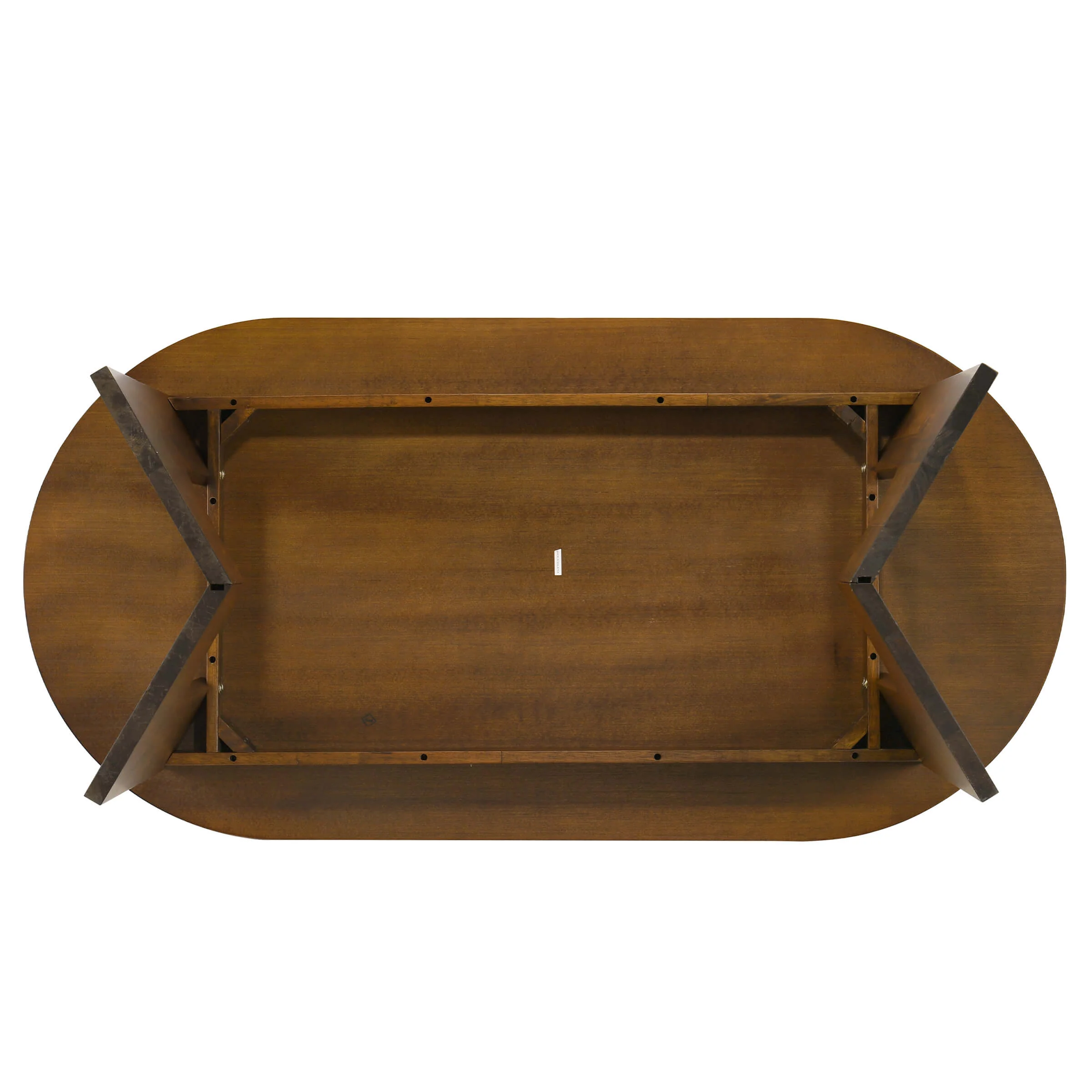 63"L Solid Wood Walnut Oval Dining Table - 00074DT - Image 8