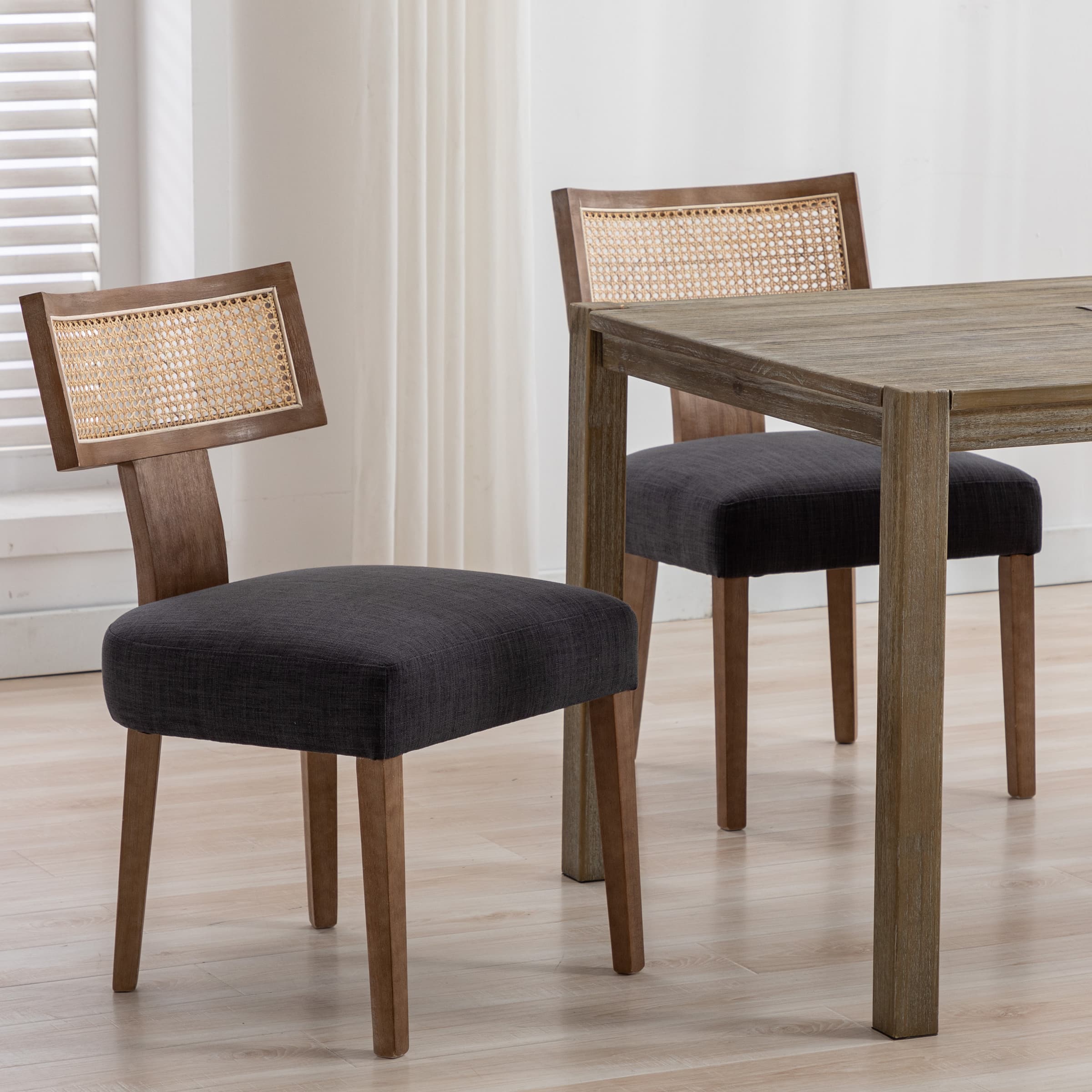 Classic Curved Open Back Dining Chairs Set of 2 - 1670&1917&1918 - Image 12
