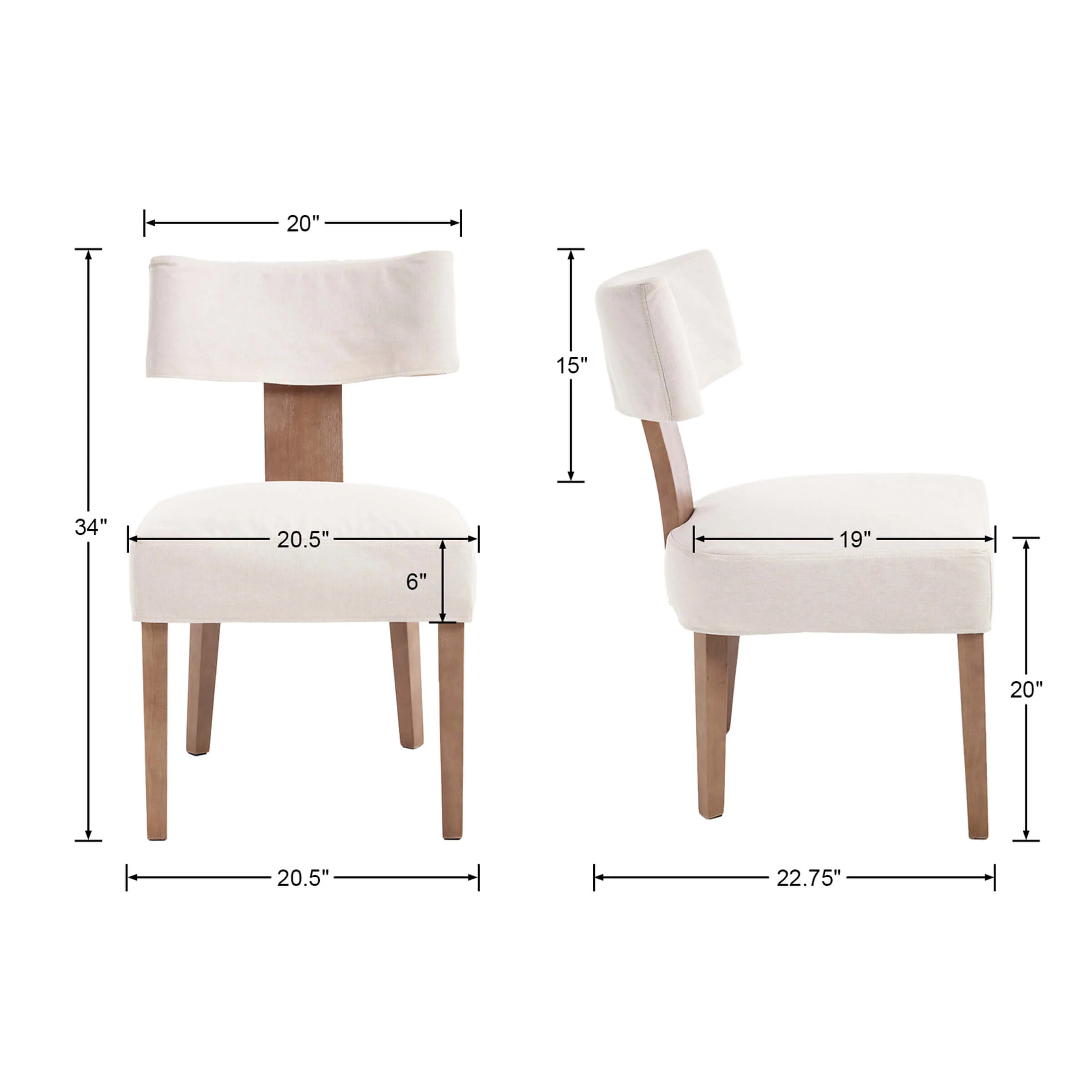 Classic Curved Open Back Dining Chairs Set of 2 - 1670&1917&1918 - Image 128