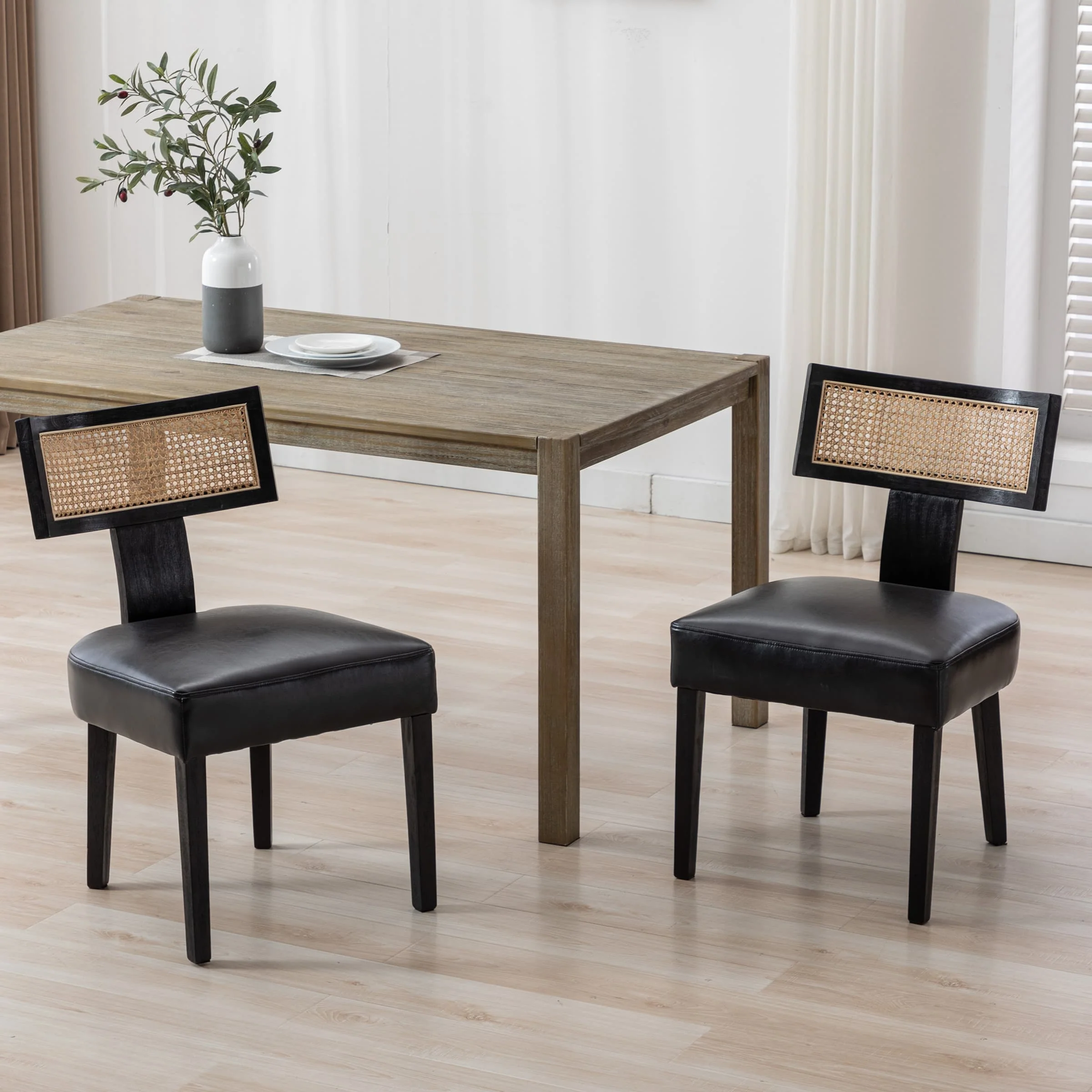 Classic Curved Open Back Dining Chairs Set of 2 - 1670&1917&1918 - Image 17