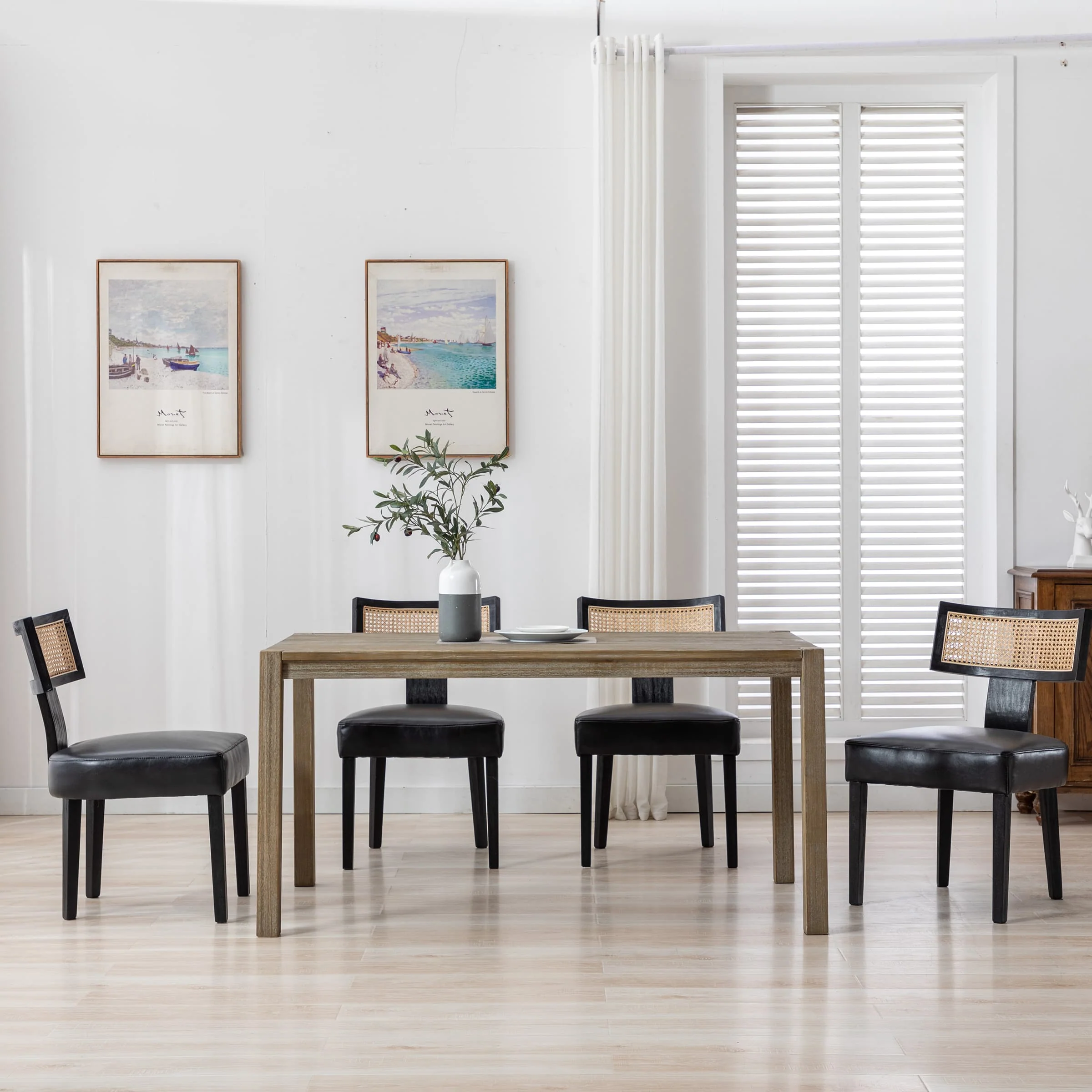 Classic Curved Open Back Dining Chairs Set of 2 - 1670&1917&1918 - Image 19