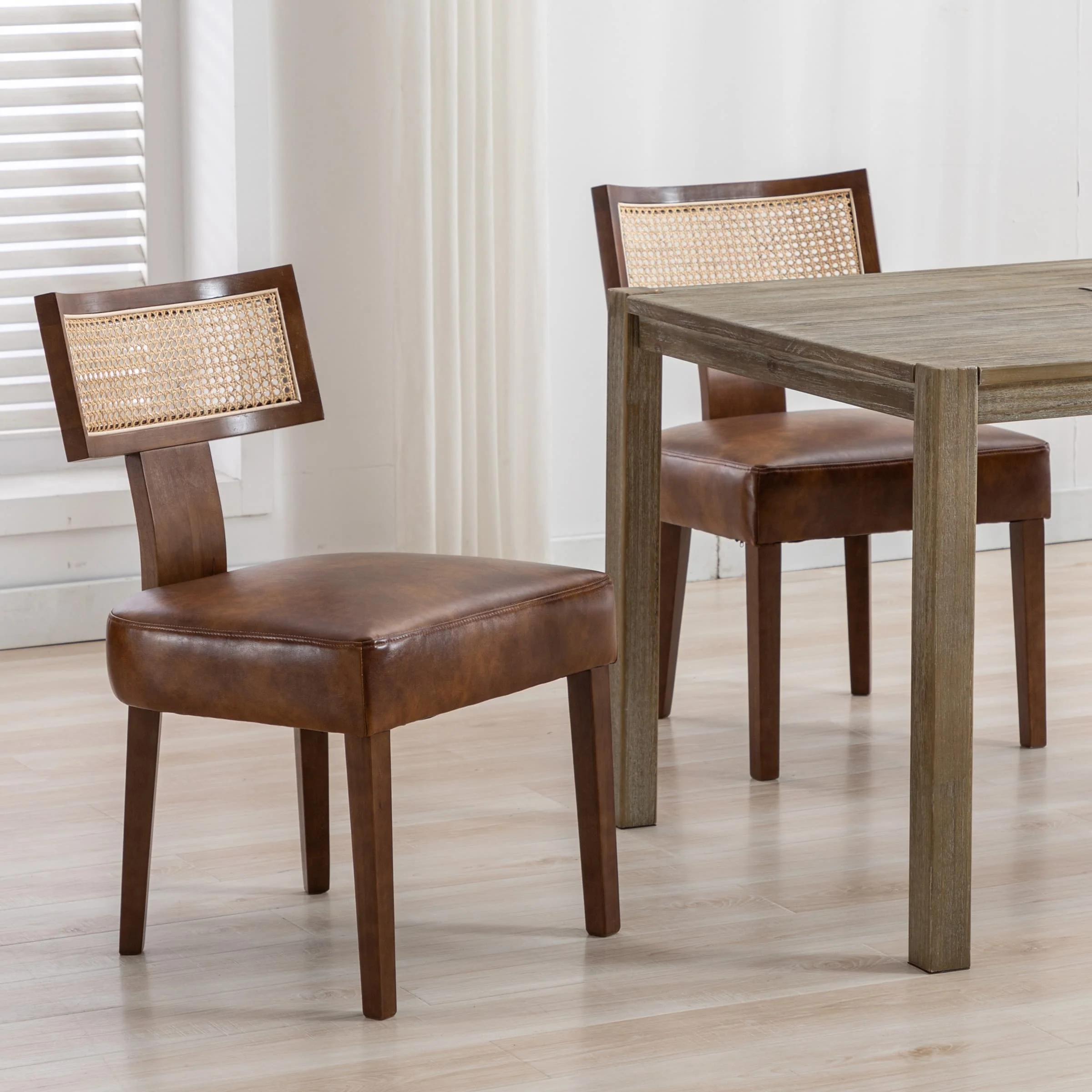 Classic Curved Open Back Dining Chairs Set of 2 - 1670&1917&1918 - Image 28