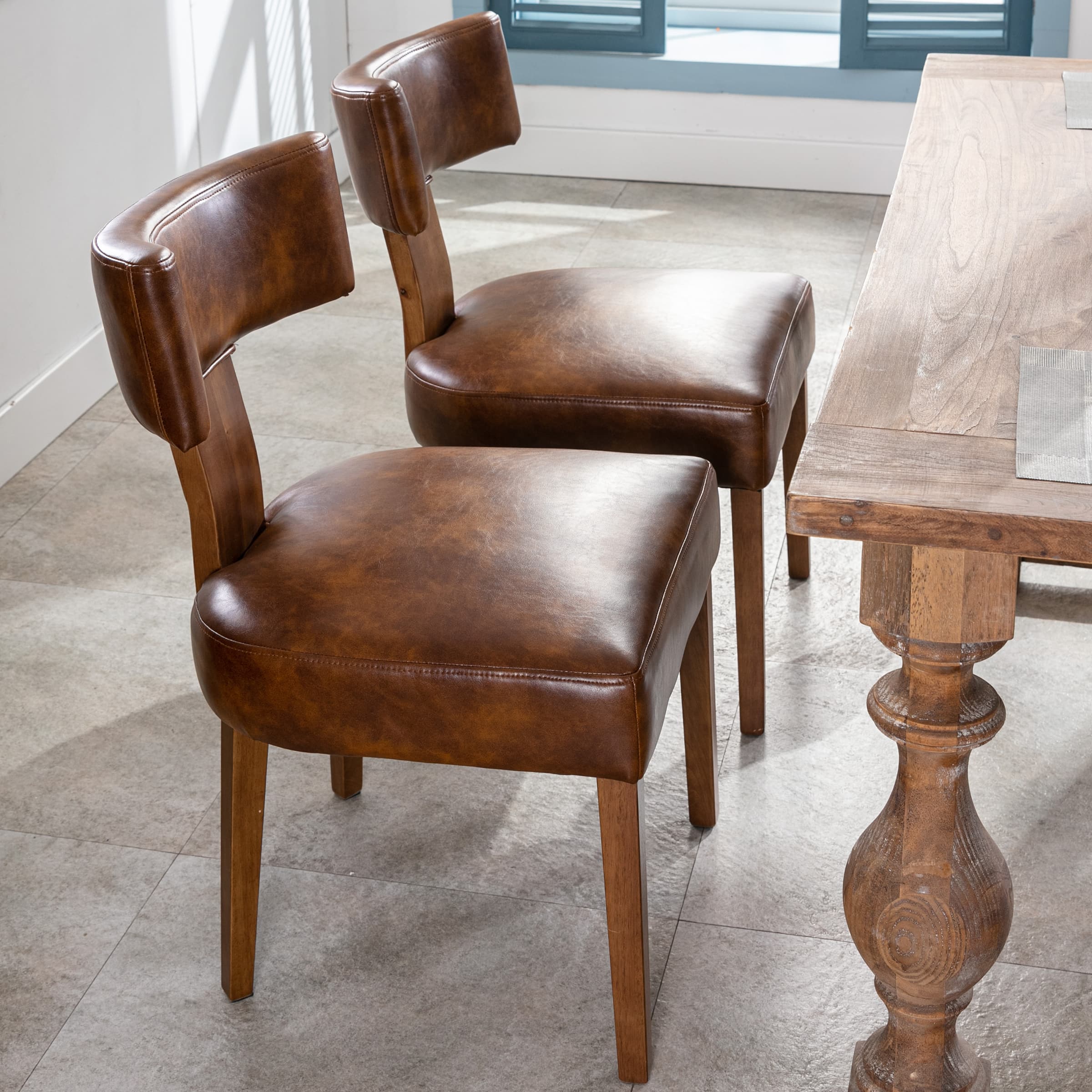 Classic Curved Open Back Dining Chairs Set of 2 - 1670&1917&1918 - Image 50