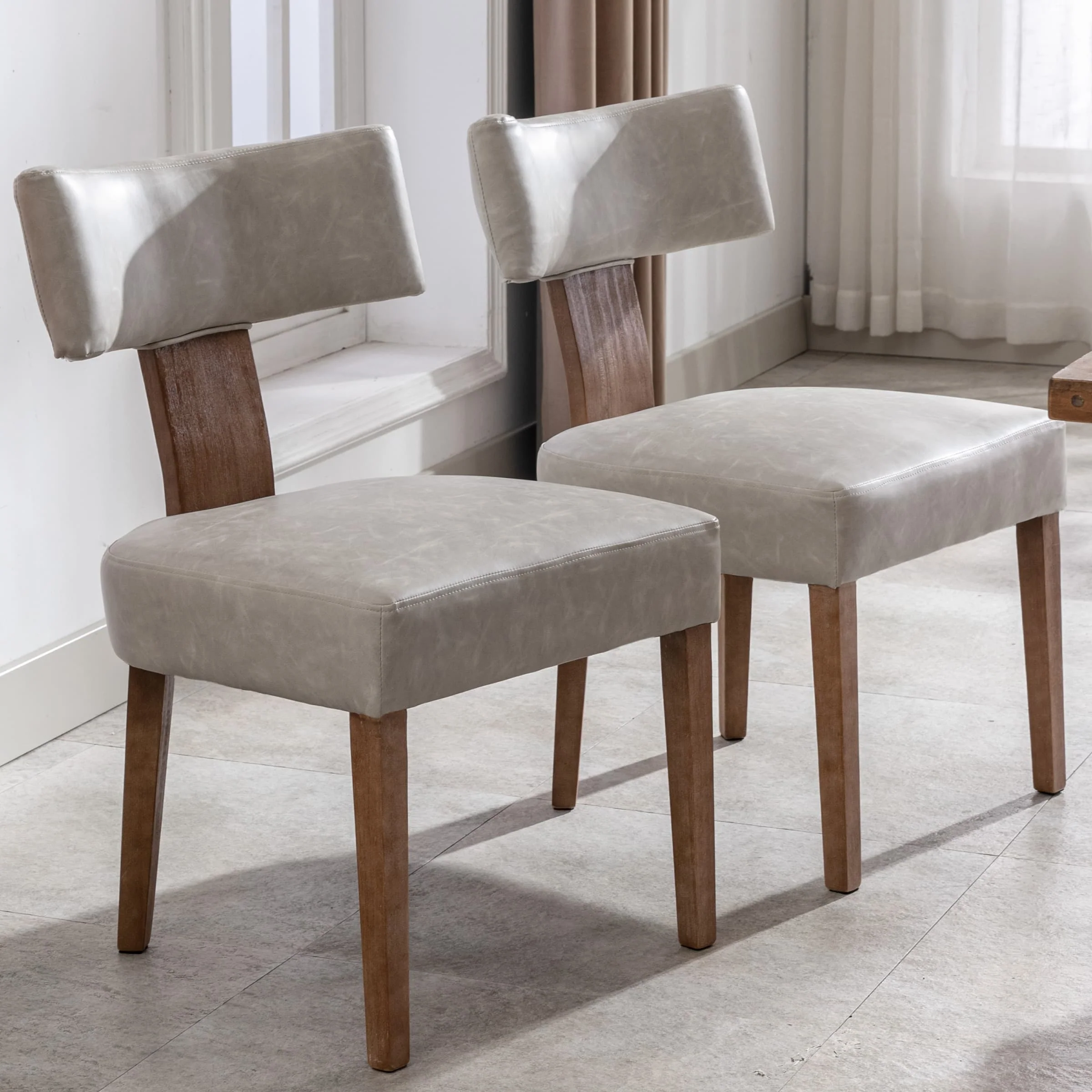 Classic Curved Open Back Dining Chairs Set of 2 - 1670&1917&1918 - Image 57