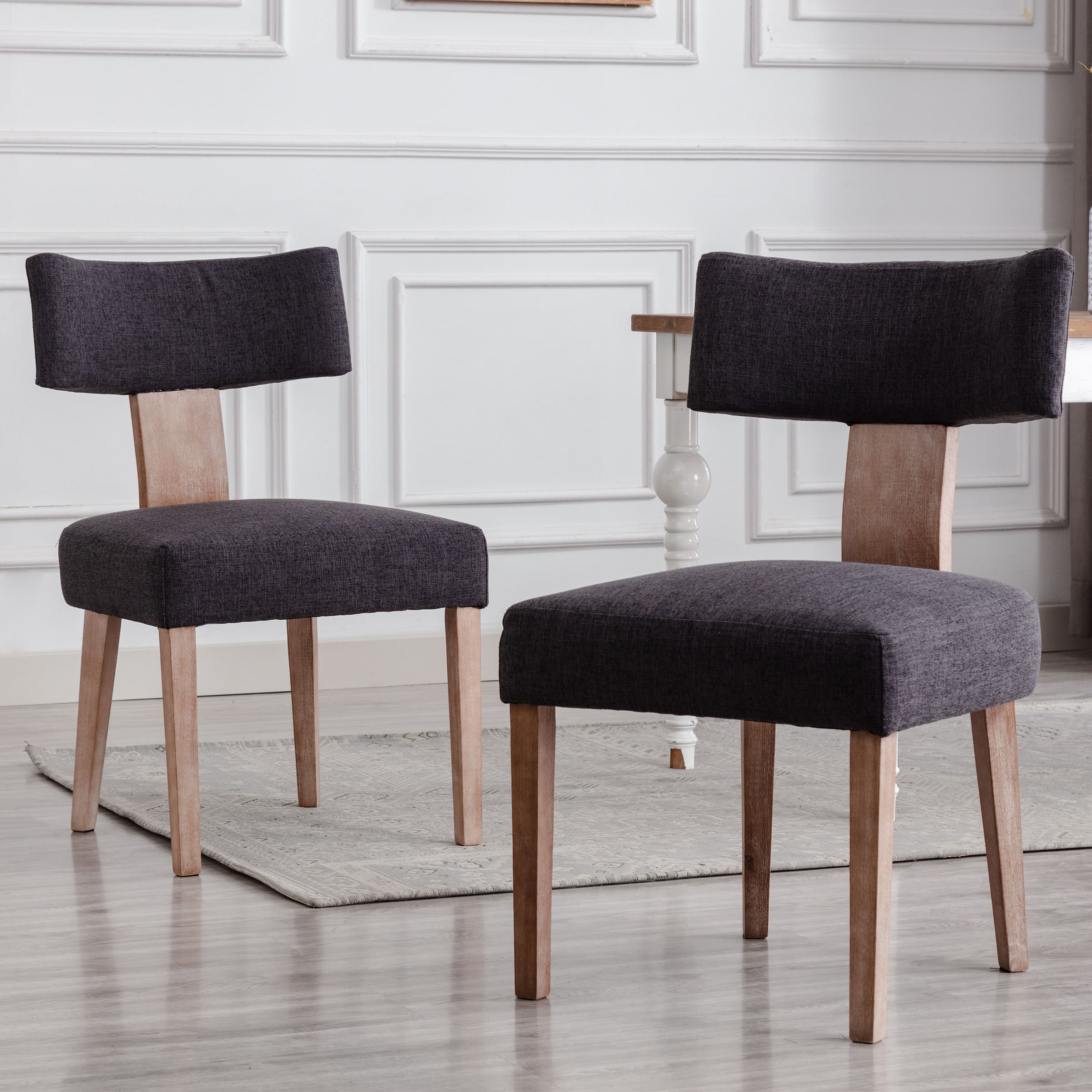 Classic Curved Open Back Dining Chairs Set of 2 - 1670&1917&1918 - Image 62