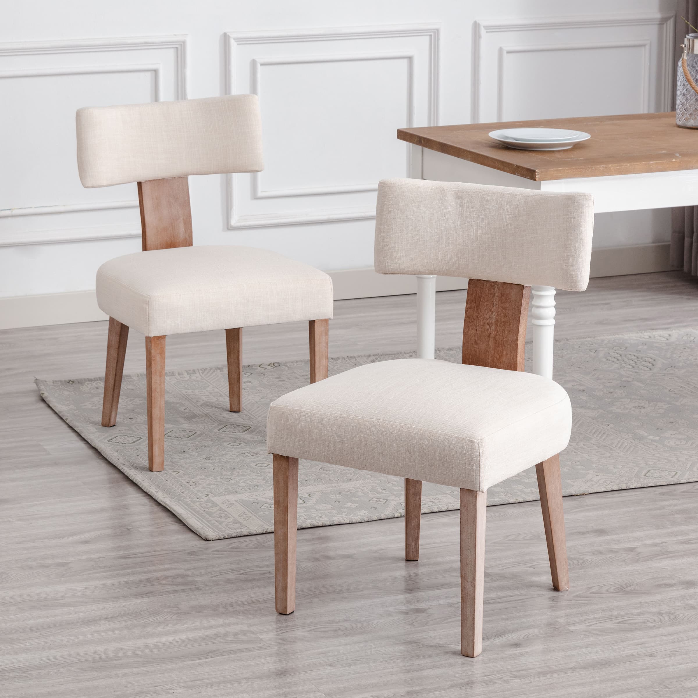 Classic Curved Open Back Dining Chairs Set of 2 - 1670&1917&1918 - Image 69