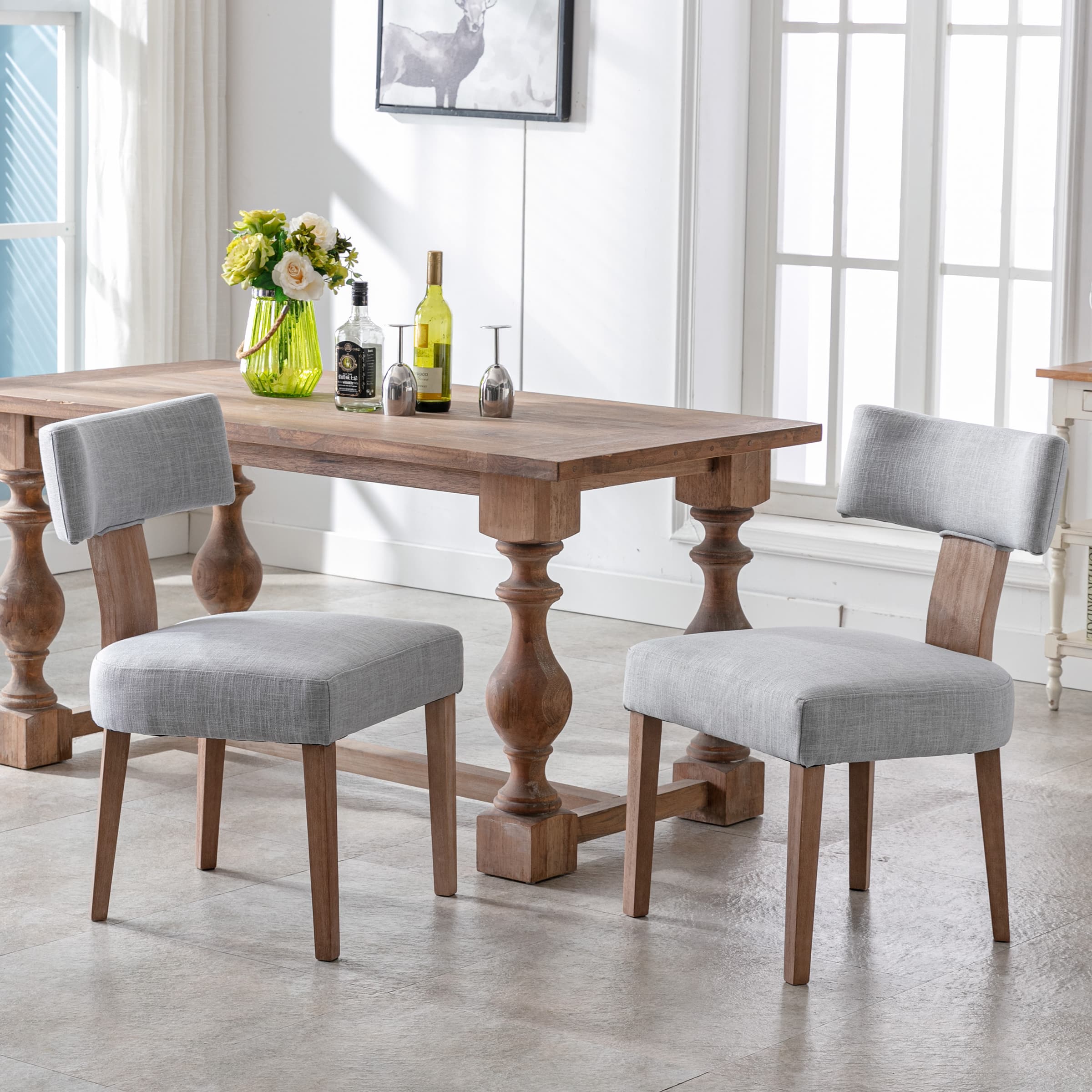 Classic Curved Open Back Dining Chairs Set of 2 - 1670&1917&1918 - Image 72
