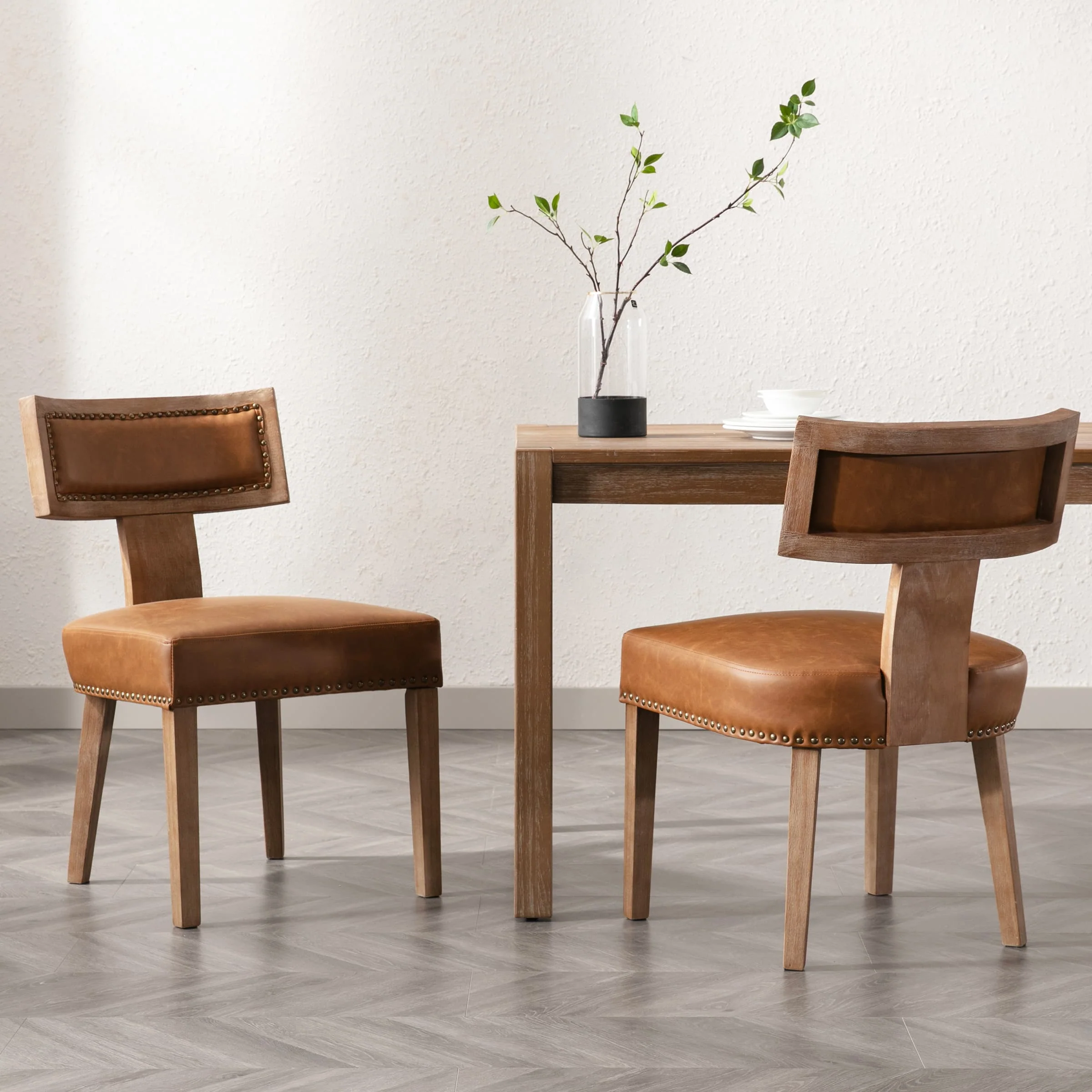 Classic Curved Open Back Dining Chairs Set of 2 - 1670&1917&1918 - Image 79