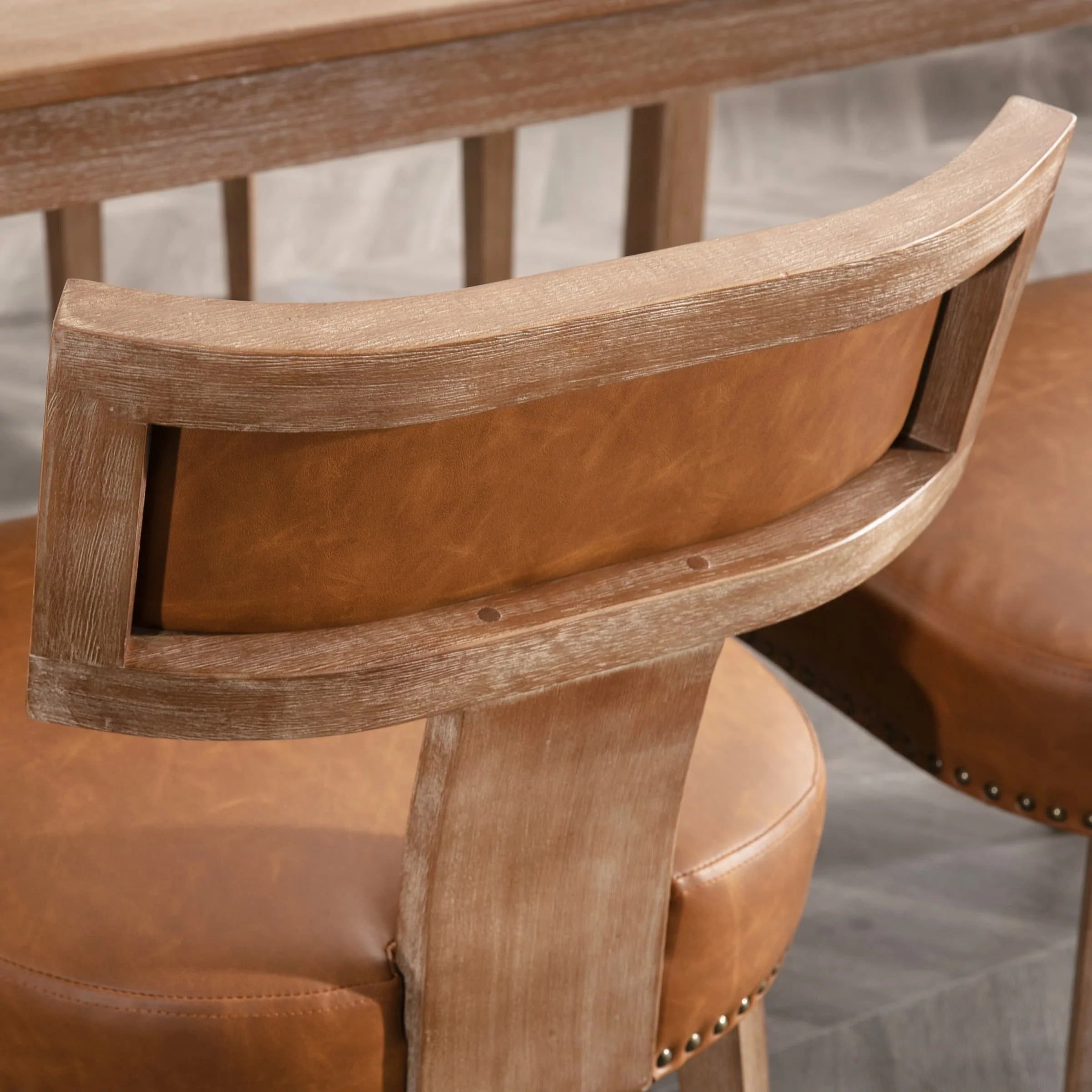Classic Curved Open Back Dining Chairs Set of 2 - 1670&1917&1918 - Image 84