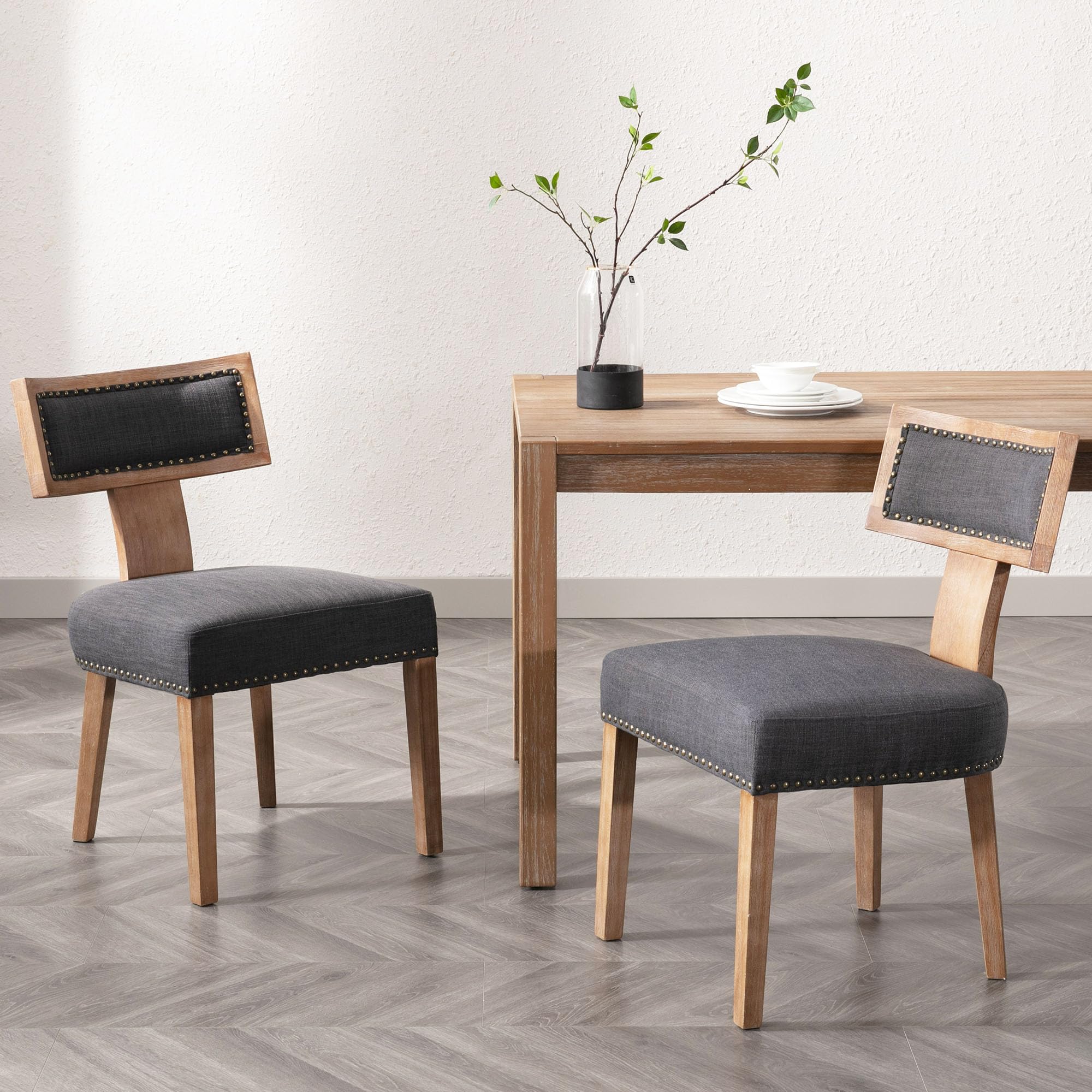 Classic Curved Open Back Dining Chairs Set of 2 - 1670&1917&1918 - Image 92