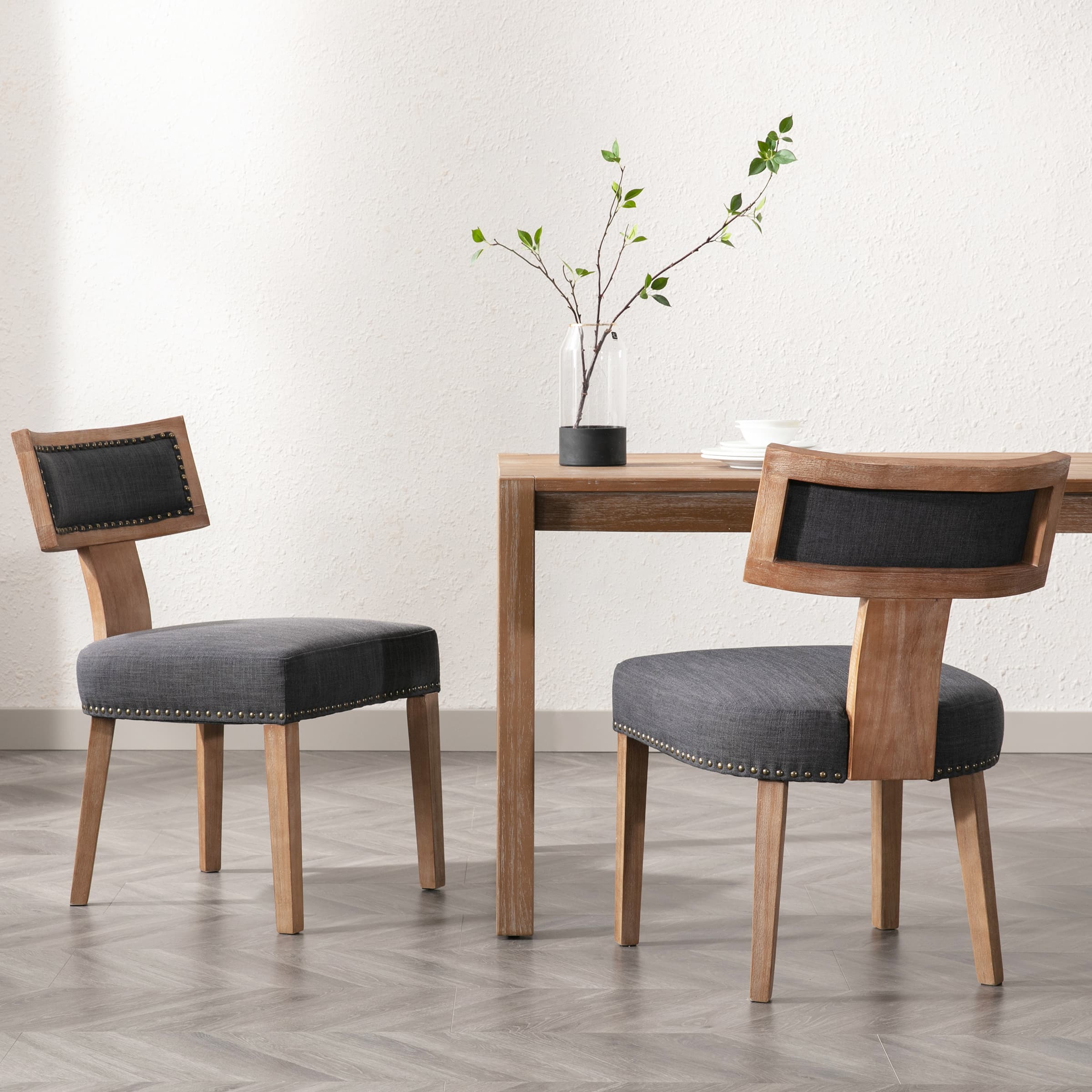 Classic Curved Open Back Dining Chairs Set of 2 - 1670&1917&1918 - Image 93