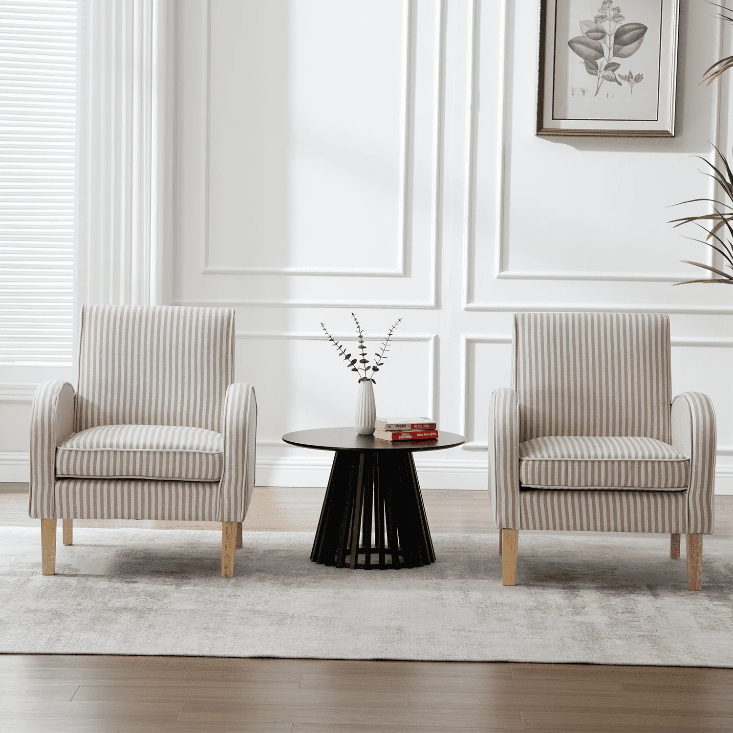 Curve Arms Accent Chair 1 PCS- 8375AC - Image 3