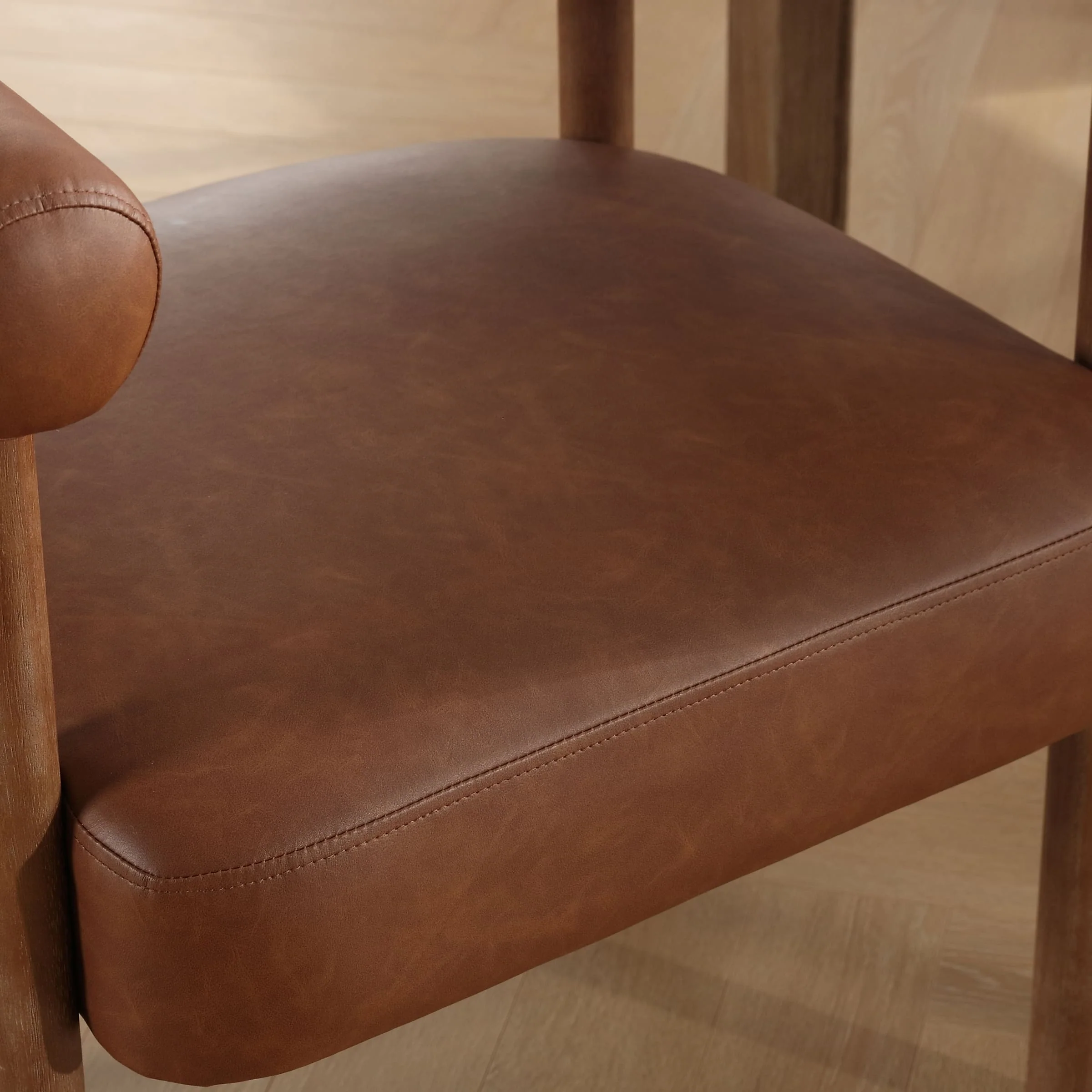 Barrel Open Back Upholstered Dining Chairs Set of 2 - 1930DC - Image 19
