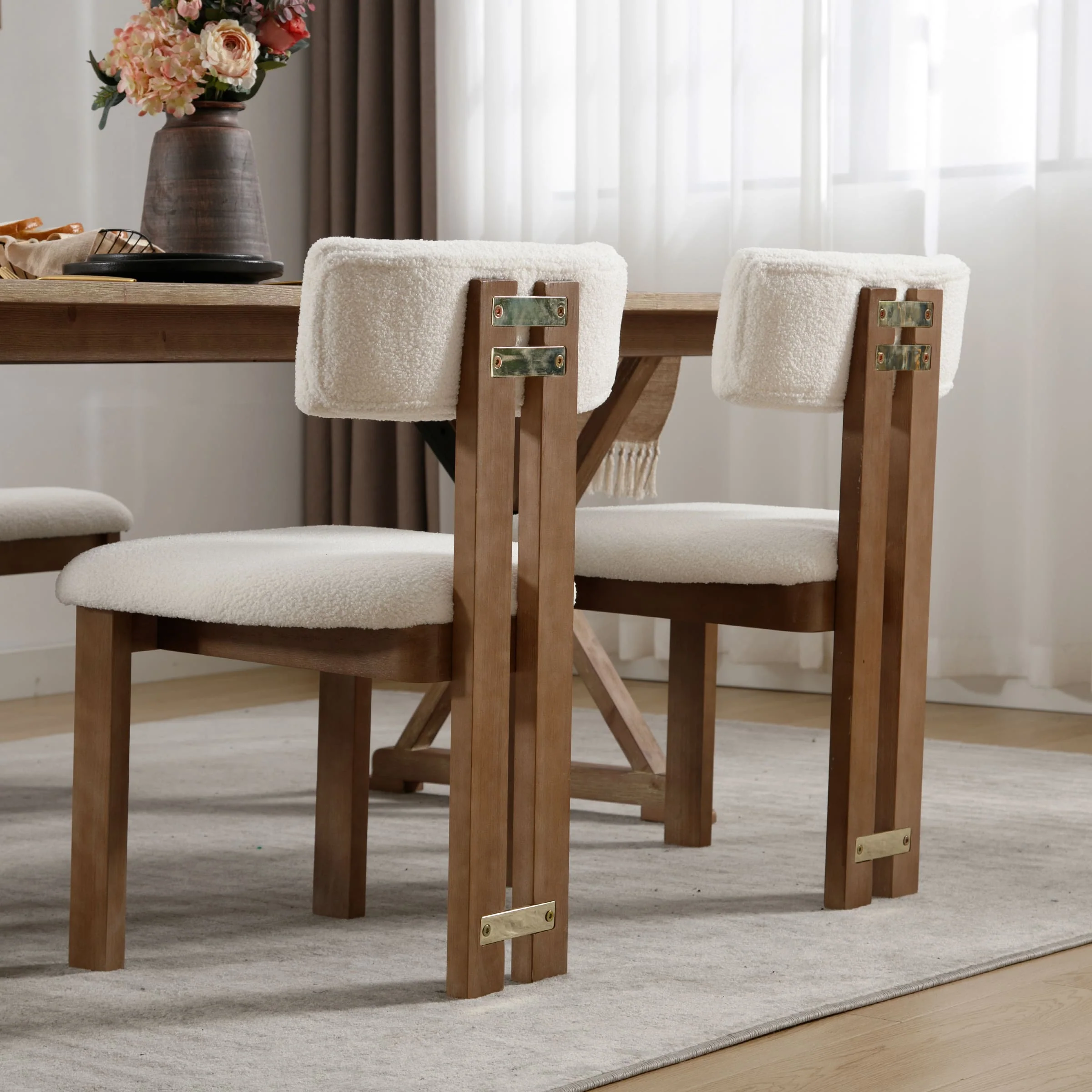 Curve Open Back Dining Chairs Set of 2 - 1936DC - Image 12