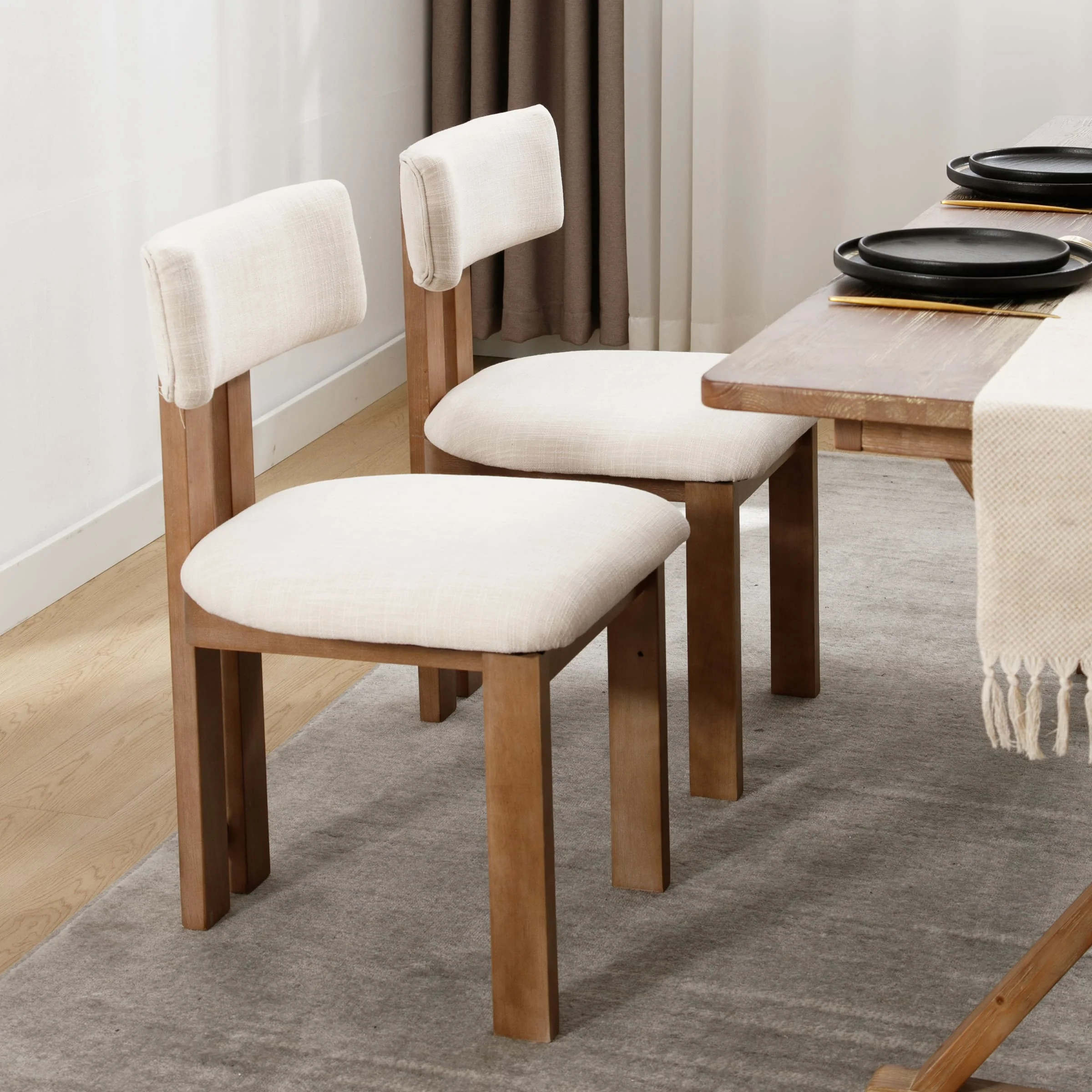 Curve Open Back Dining Chairs Set of 2 - 1936DC - Image 18
