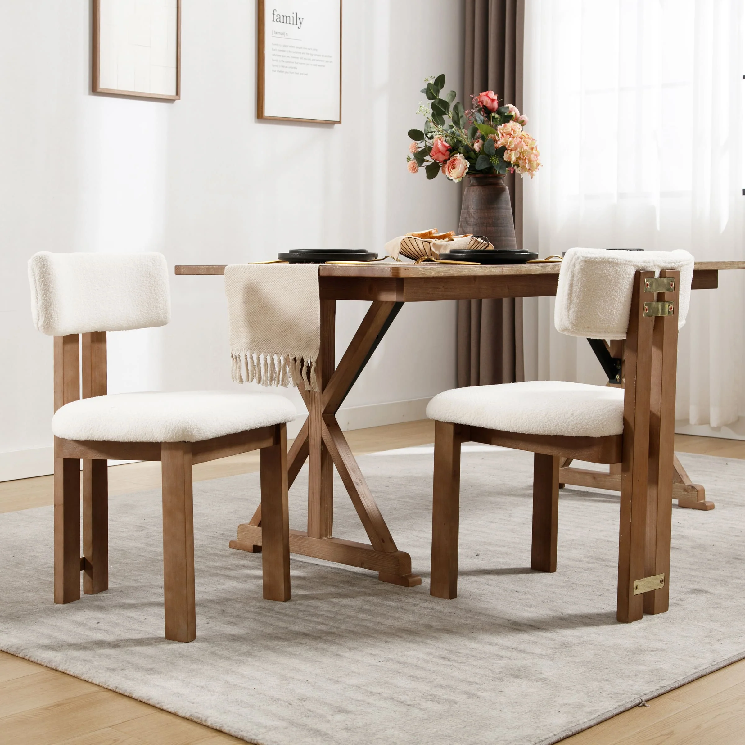 Curve Open Back Dining Chairs Set of 2 - 1936DC - Image 8