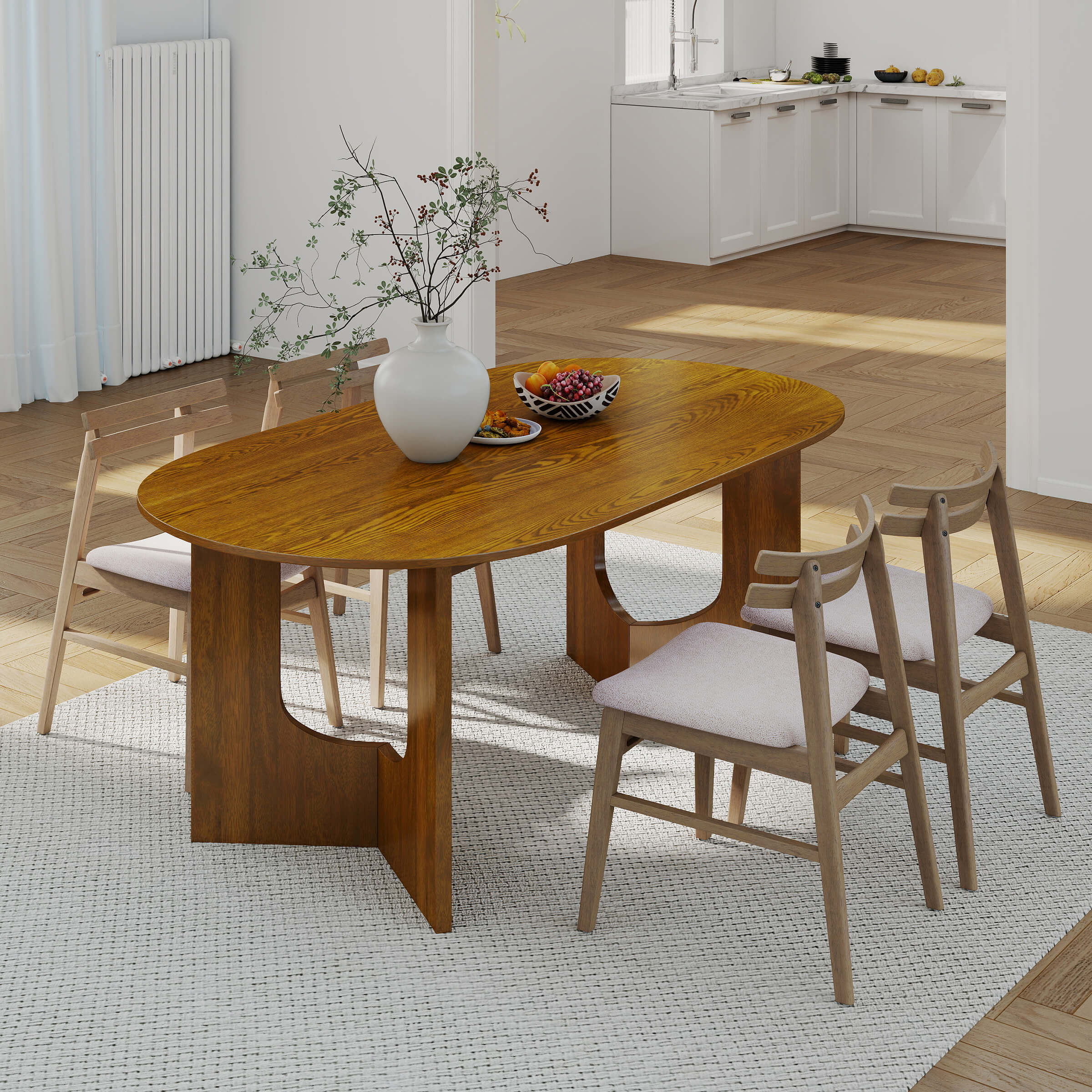 Dining Chairs with Curved Open Back - 60131DC - Image 24