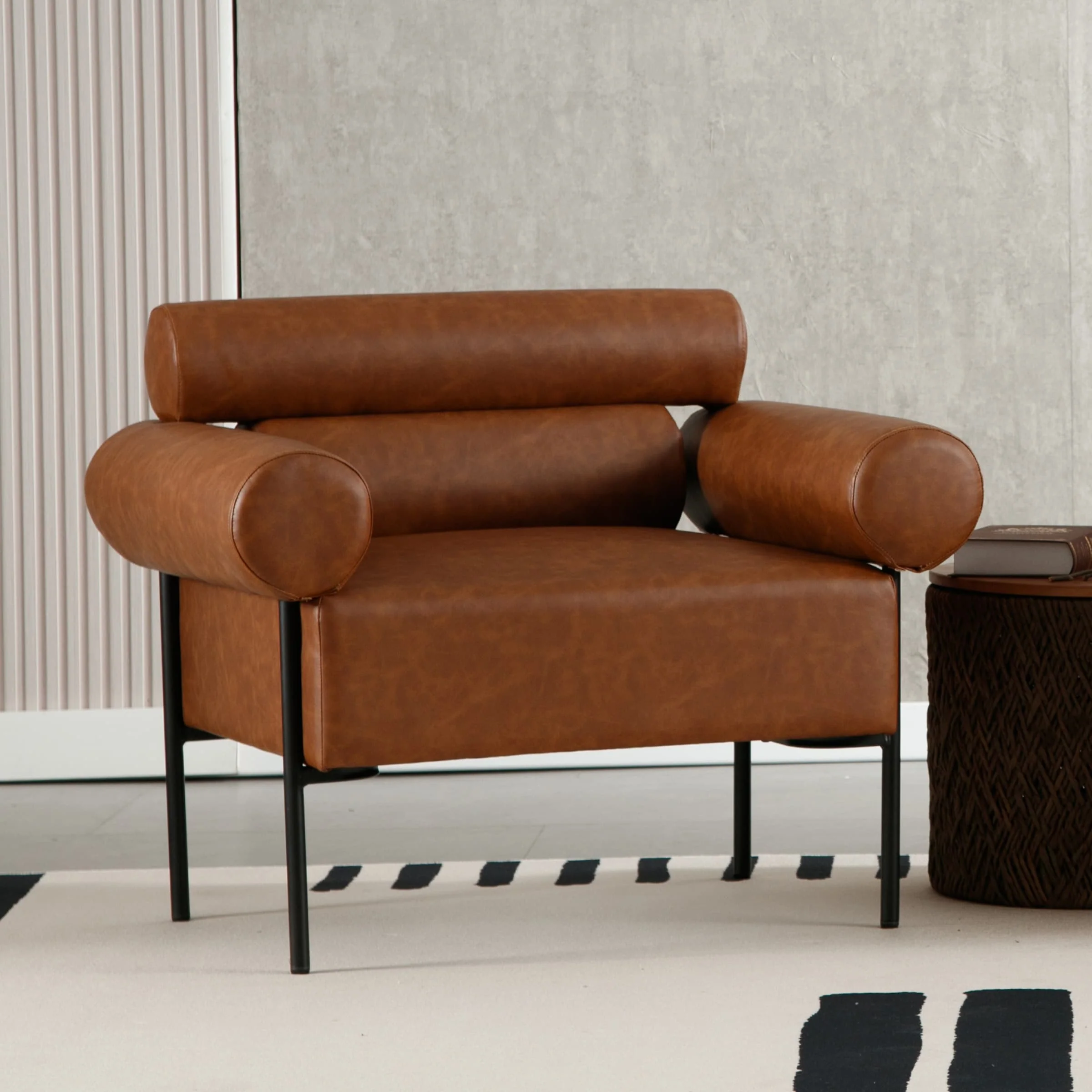 Leather Oversized Accent Chair 1 PCS - 10079AC - Image 3