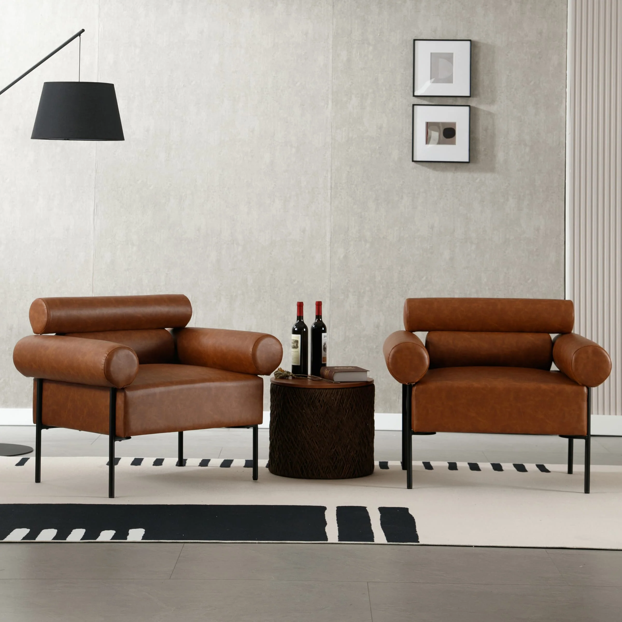 Leather Oversized Accent Chair 1 PCS - 10079AC - Image 4