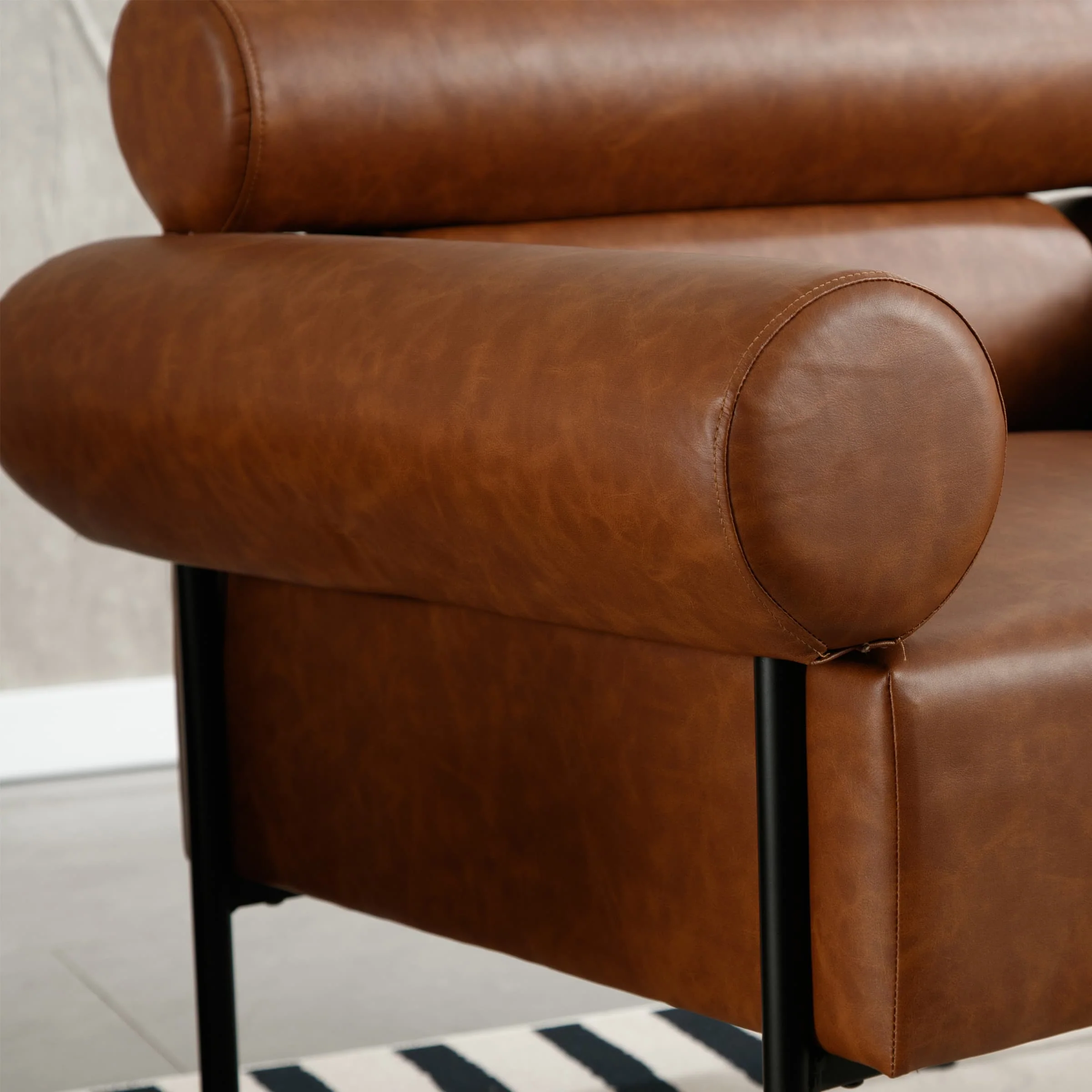 Leather Oversized Accent Chair 1 PCS - 10079AC - Image 6