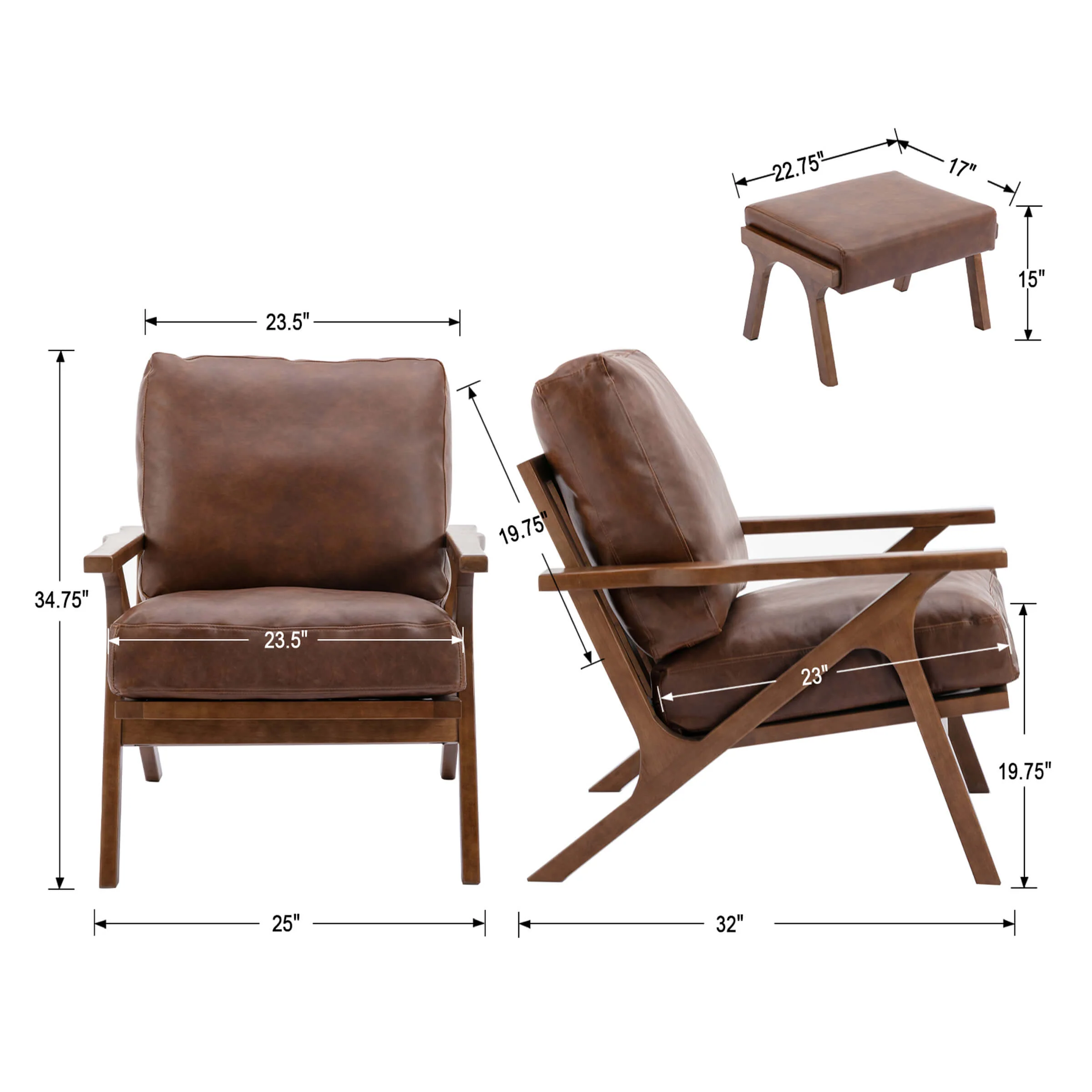Mid Century Modern Arm Chair - 3422AC - Image 10