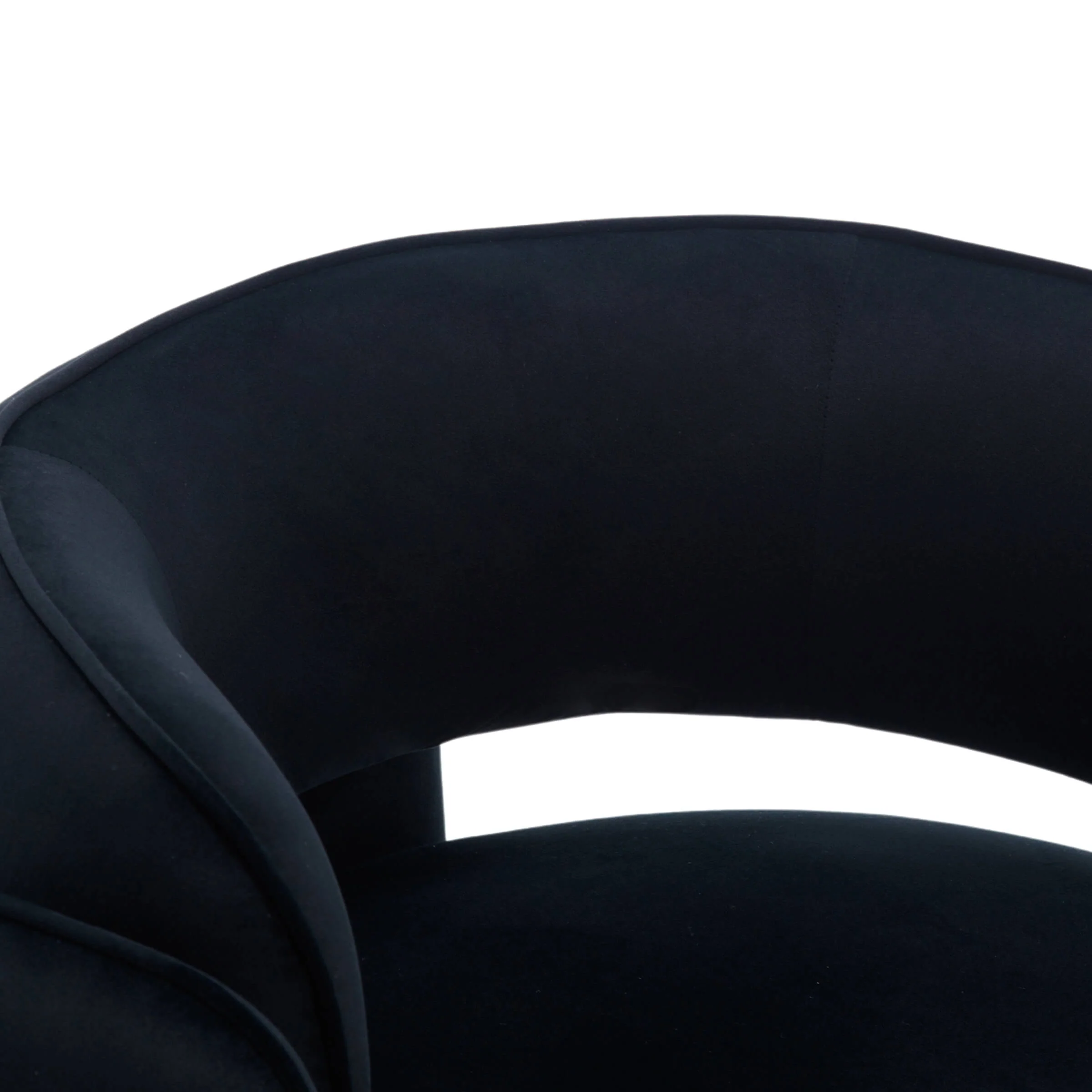 Modern Barrel Velvet Accent Chair 1 PCS - 6414AC - Image 12