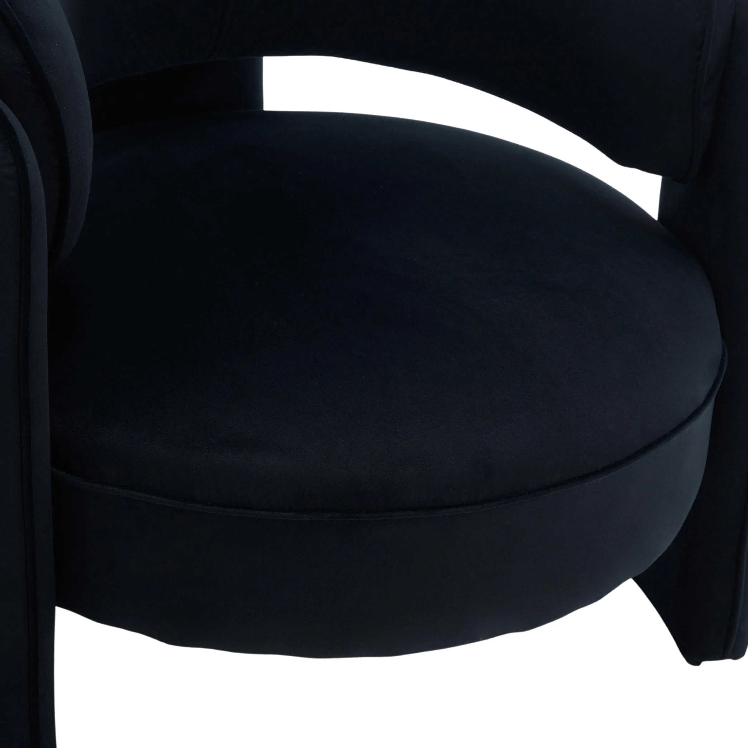 Modern Barrel Velvet Accent Chair 1 PCS - 6414AC - Image 14