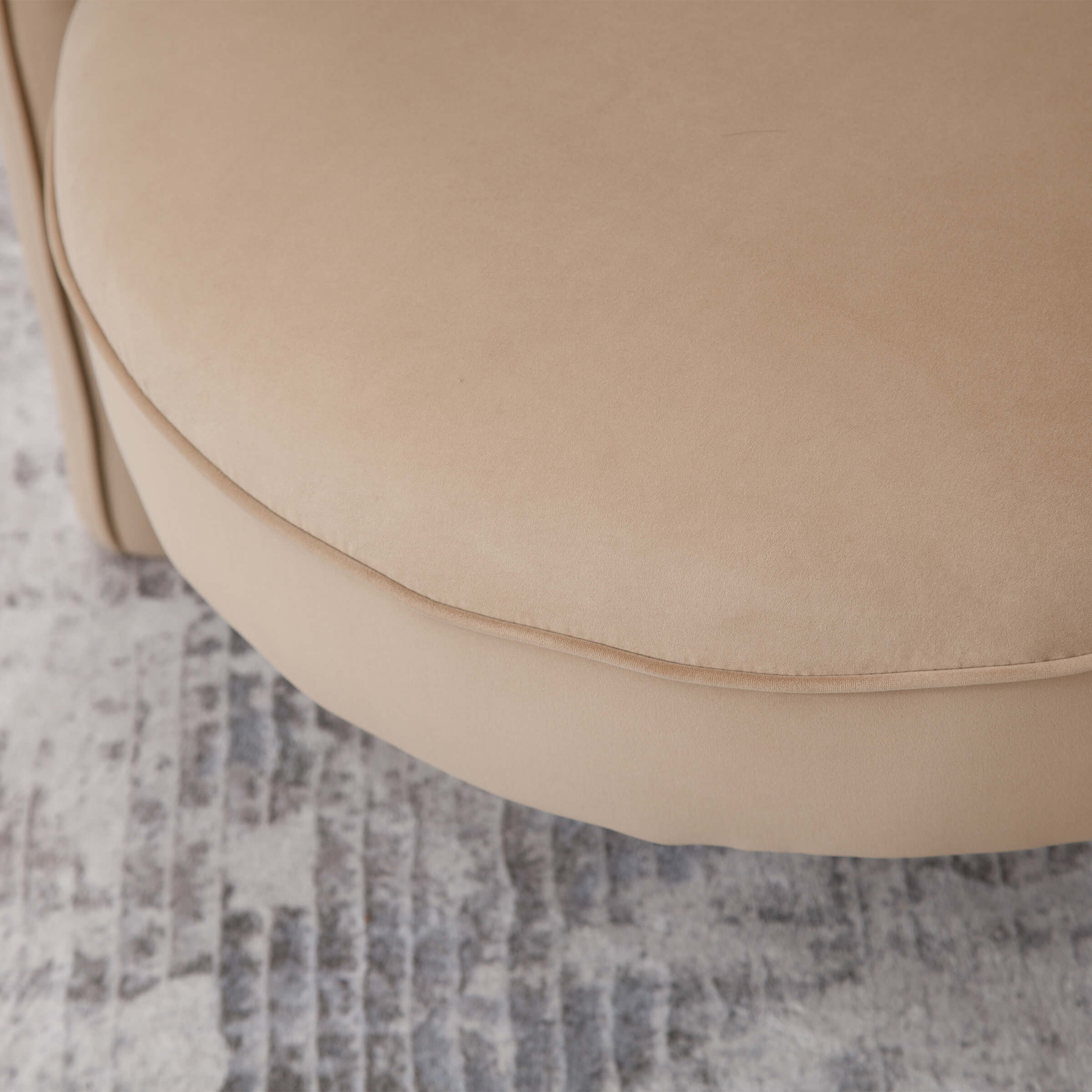 Modern Barrel Velvet Accent Chair 1 PCS - 6414AC - Image 4
