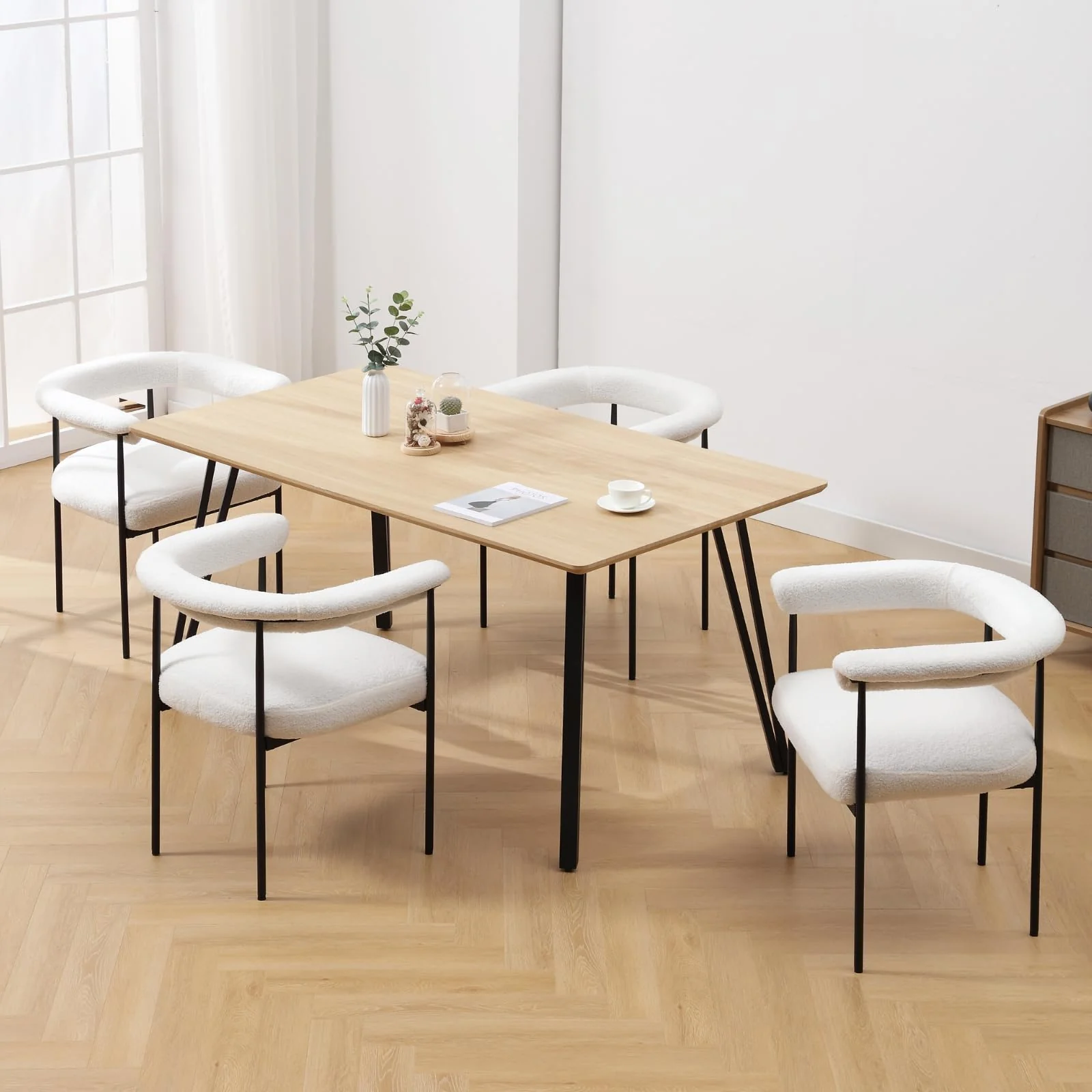 Modern Barrel Black Dining Chairs Set of 2 - 3099DC - Image 12