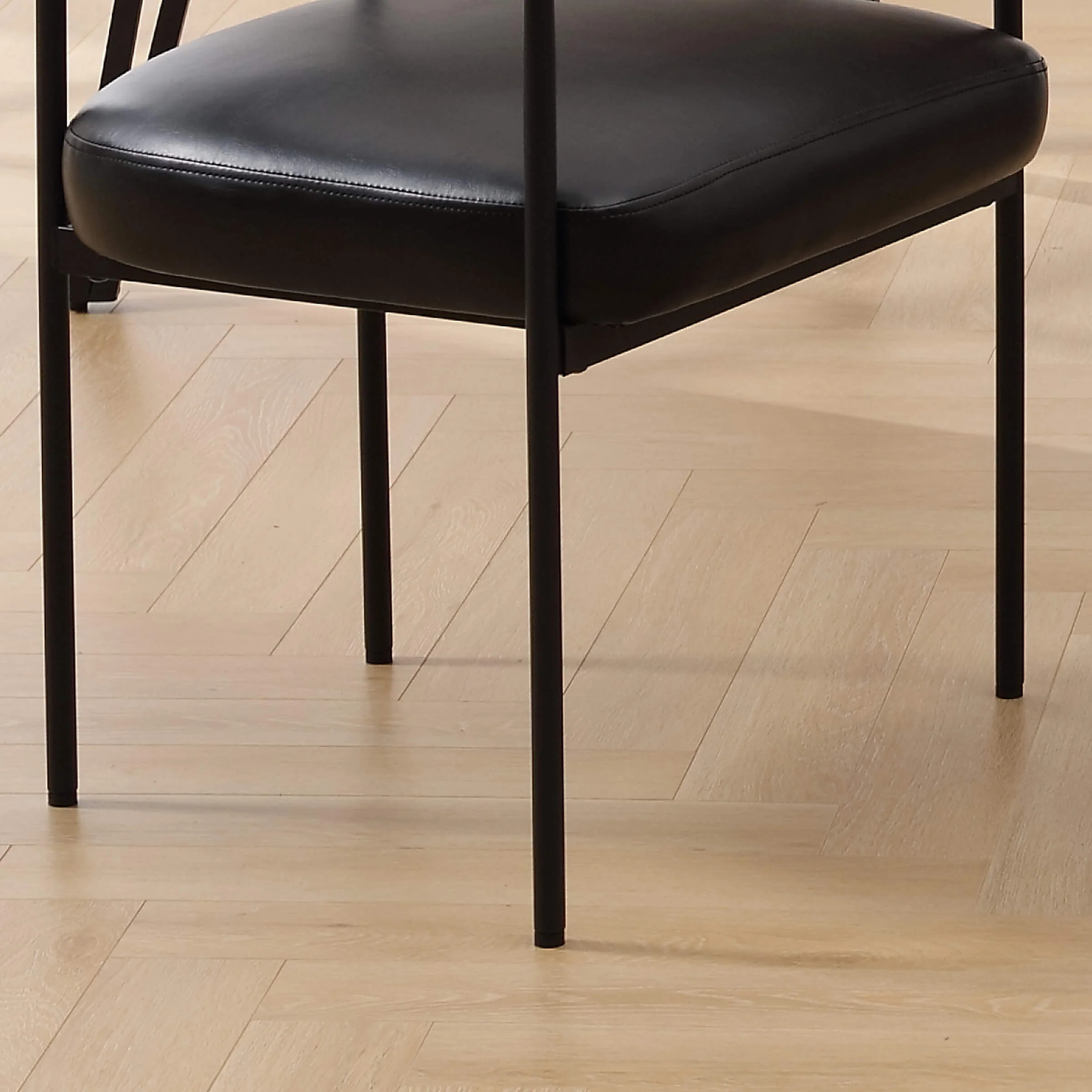 Modern Barrel Black Dining Chairs Set of 2 - 3099DC - Image 25