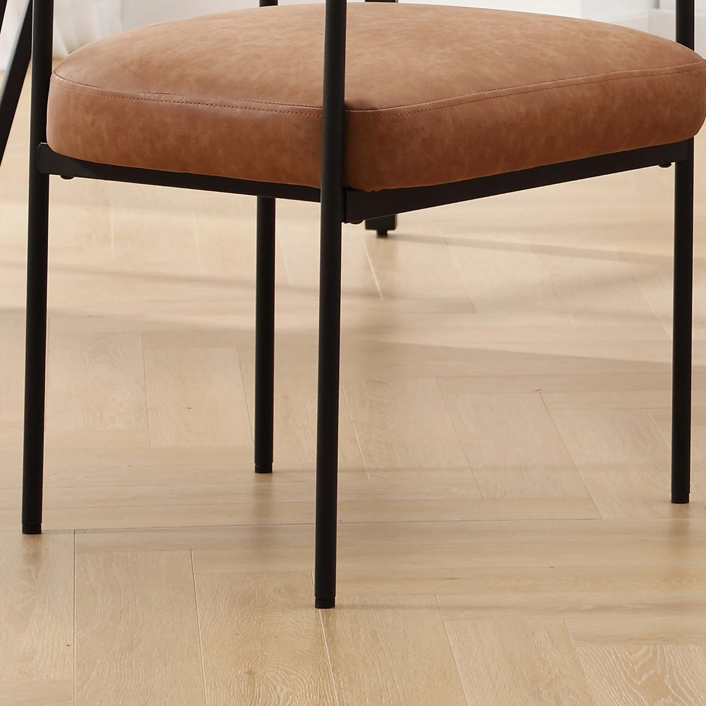 Modern Barrel Black Dining Chairs Set of 2 - 3099DC - Image 7