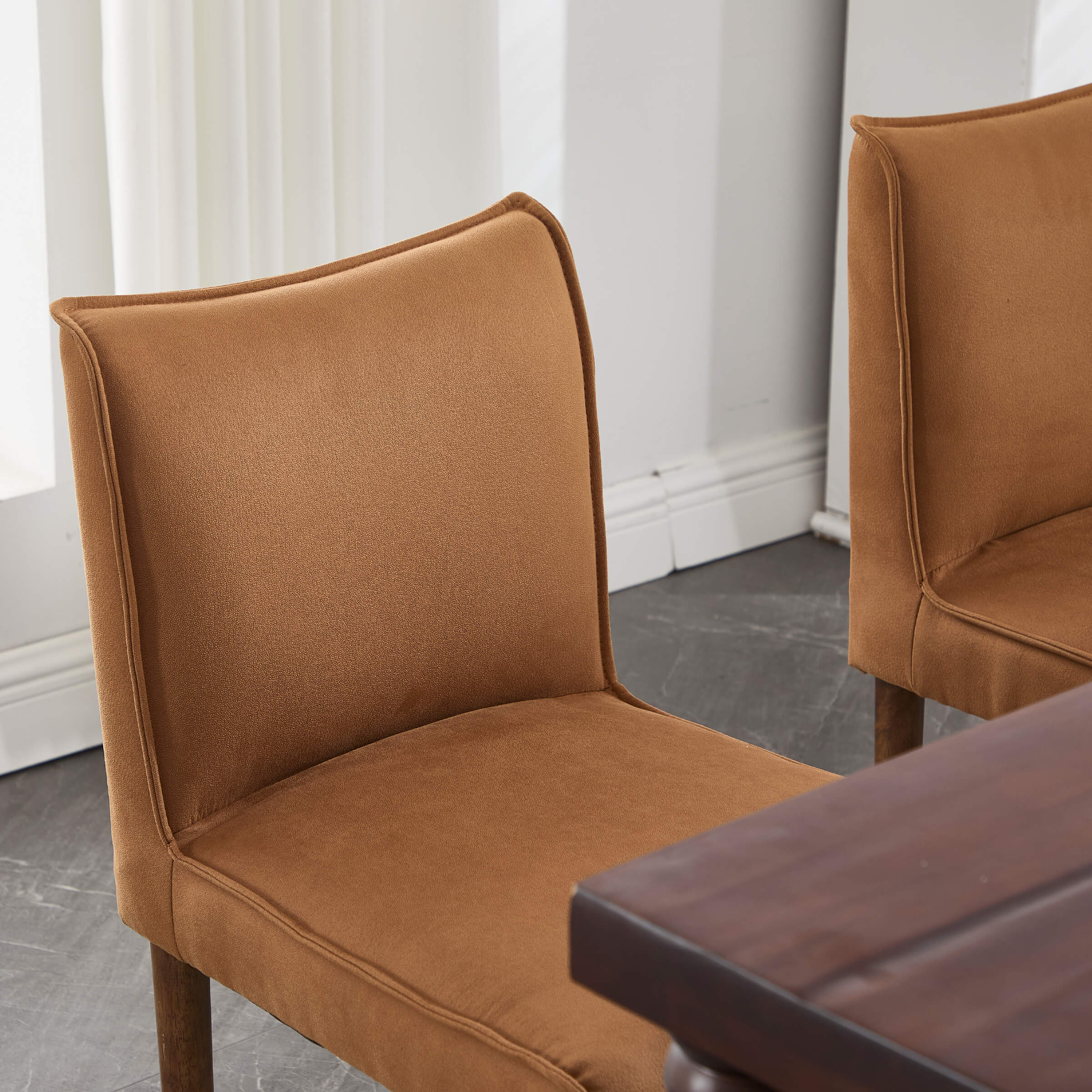 Modern Dining Chairs with Wooden Legs Set of 2 - 6322DC - Image 12