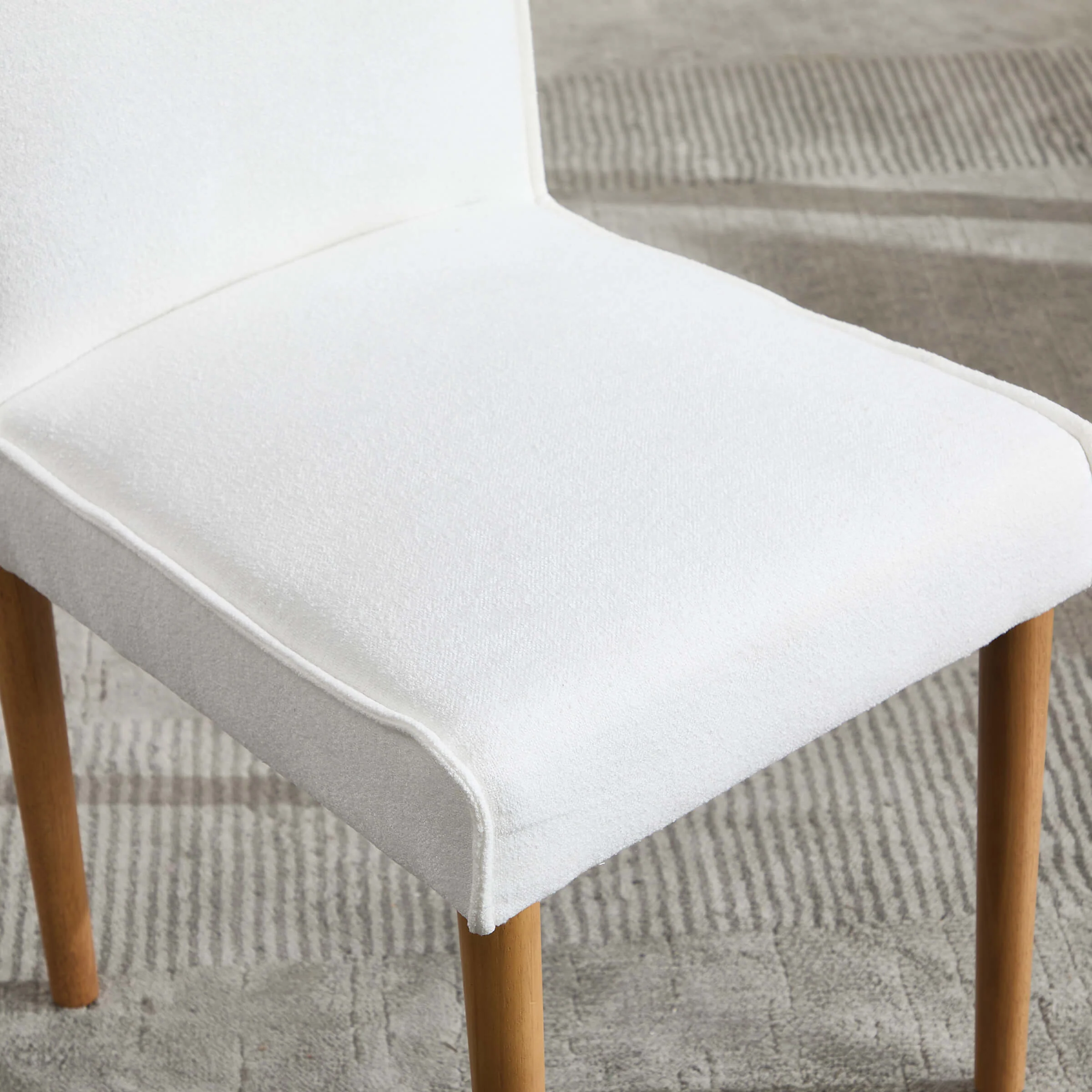 Modern Dining Chairs with Wooden Legs Set of 2 - 6322DC - Image 6