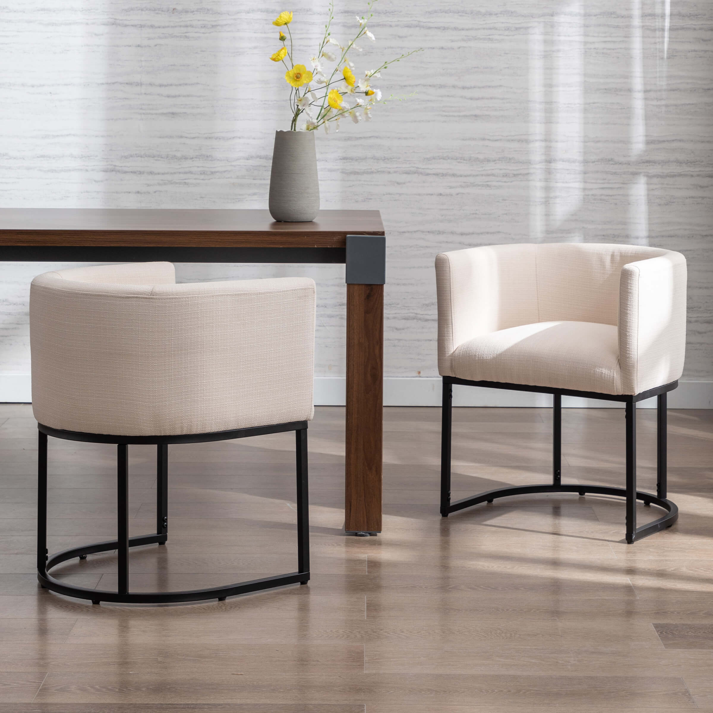 Barrel Back Upholstered Dining Chair 1PCS - 1869DC - Image 11