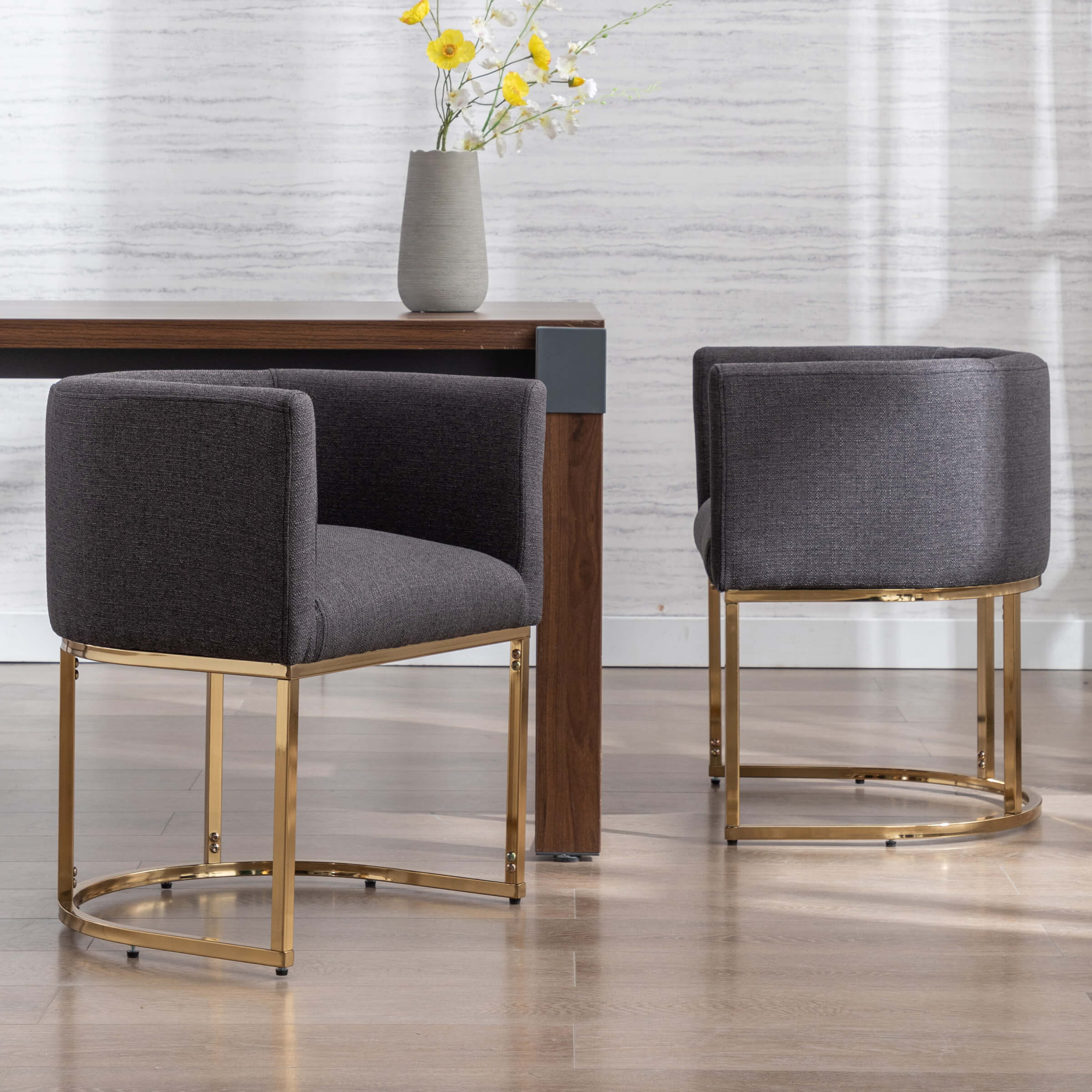 Barrel Back Upholstered Dining Chair 1PCS - 1869DC - Image 19