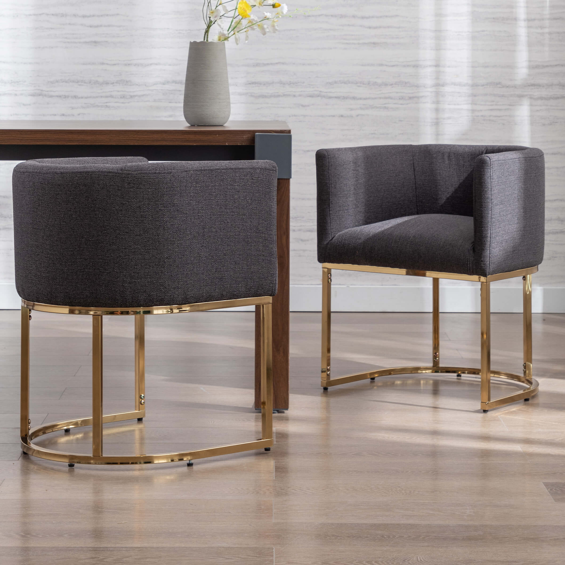 Barrel Back Upholstered Dining Chair 1PCS - 1869DC - Image 20
