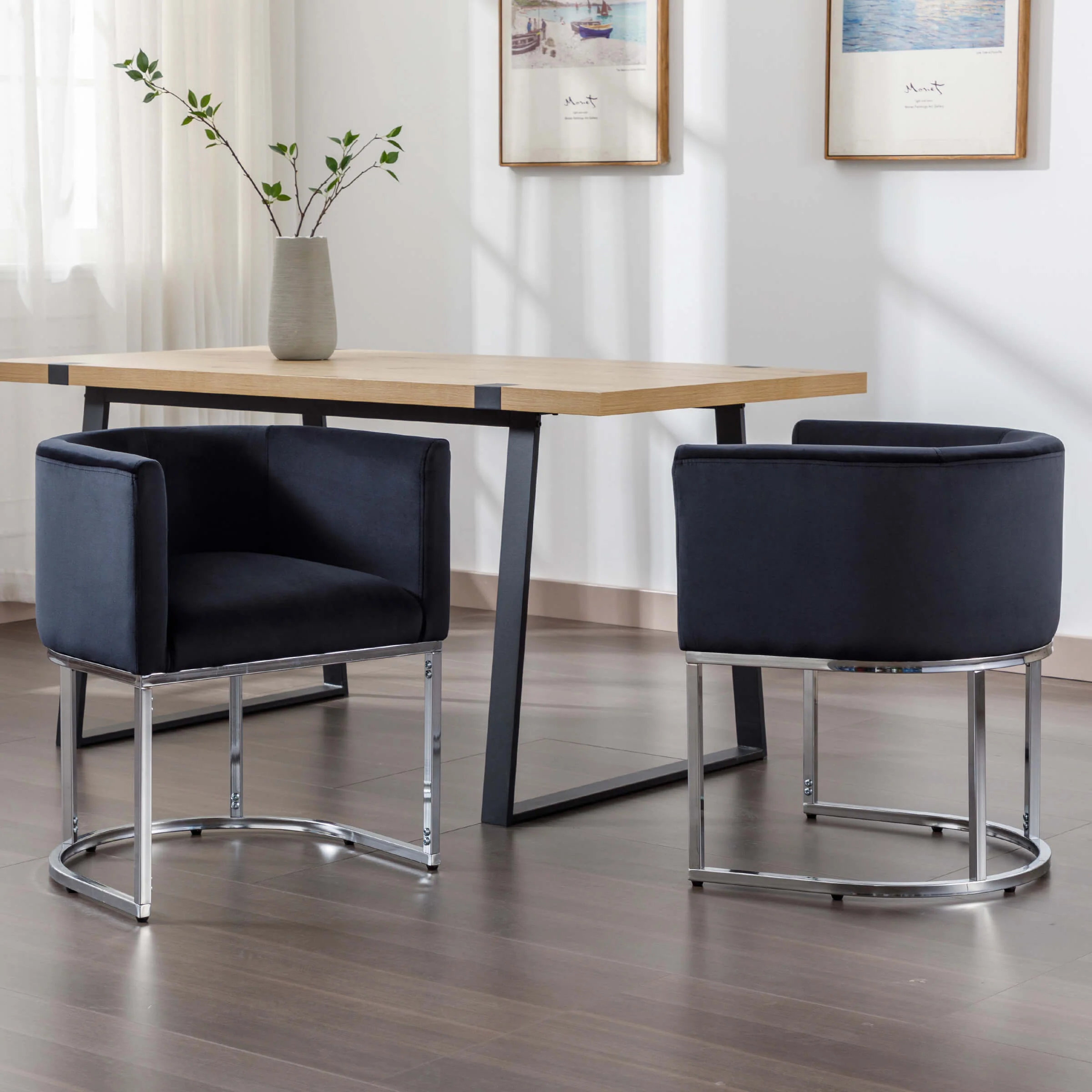 Barrel Back Upholstered Dining Chair 1PCS - 1869DC - Image 26