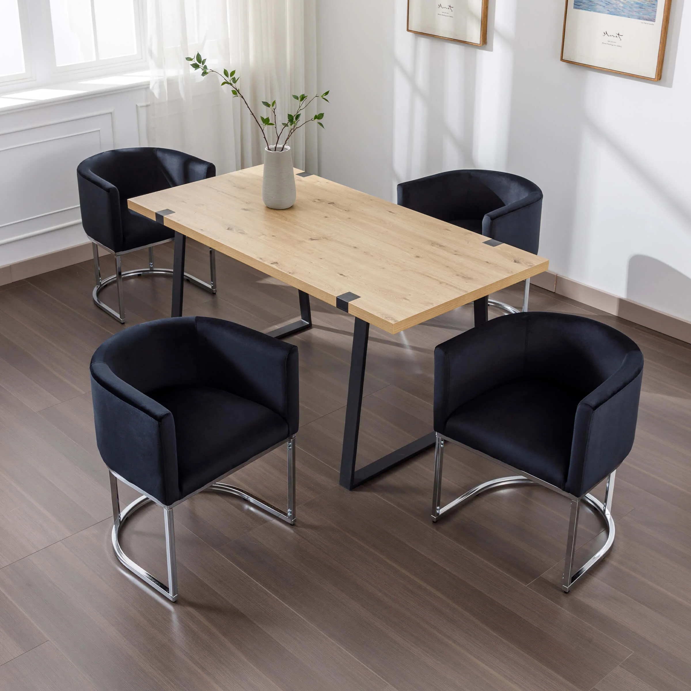 Barrel Back Upholstered Dining Chair 1PCS - 1869DC - Image 27