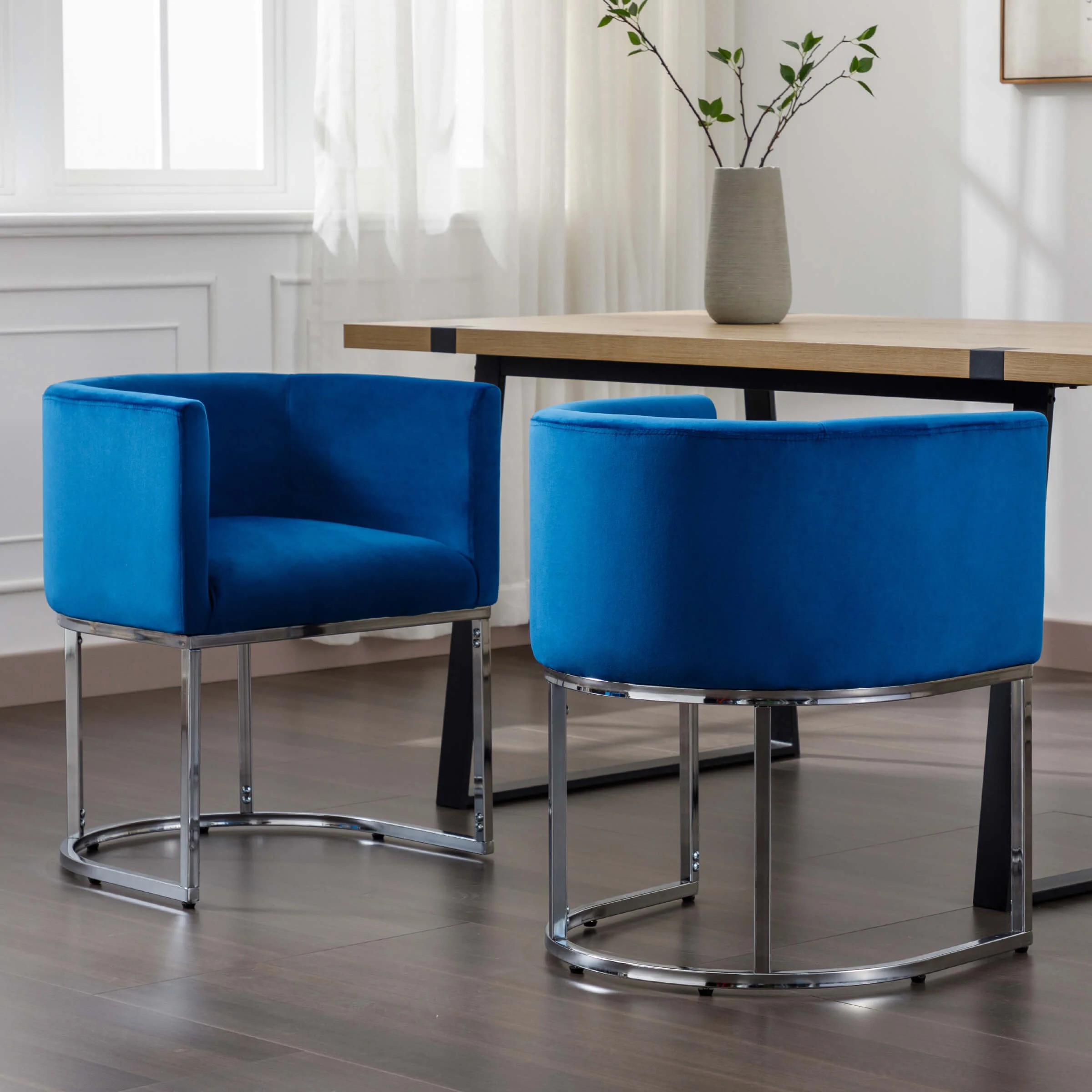 Barrel Back Upholstered Dining Chair 1PCS - 1869DC - Image 33