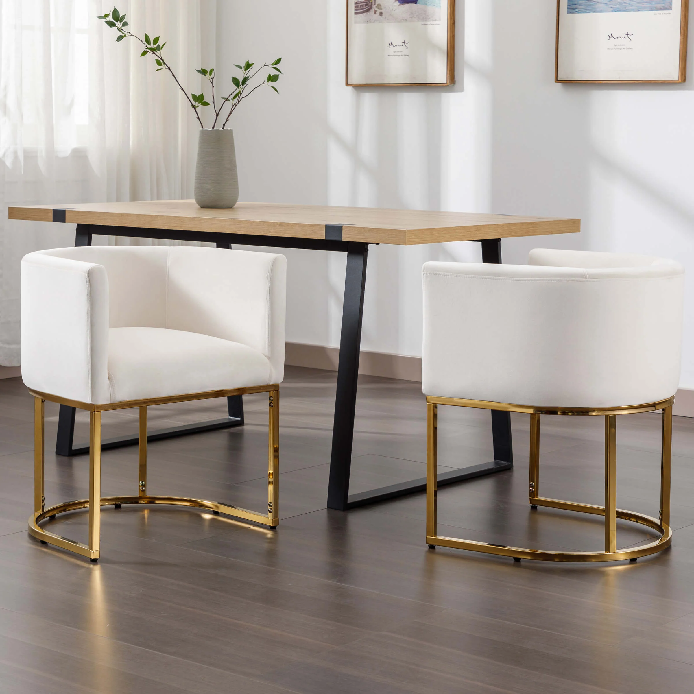 Barrel Back Upholstered Dining Chair 1PCS - 1869DC - Image 39