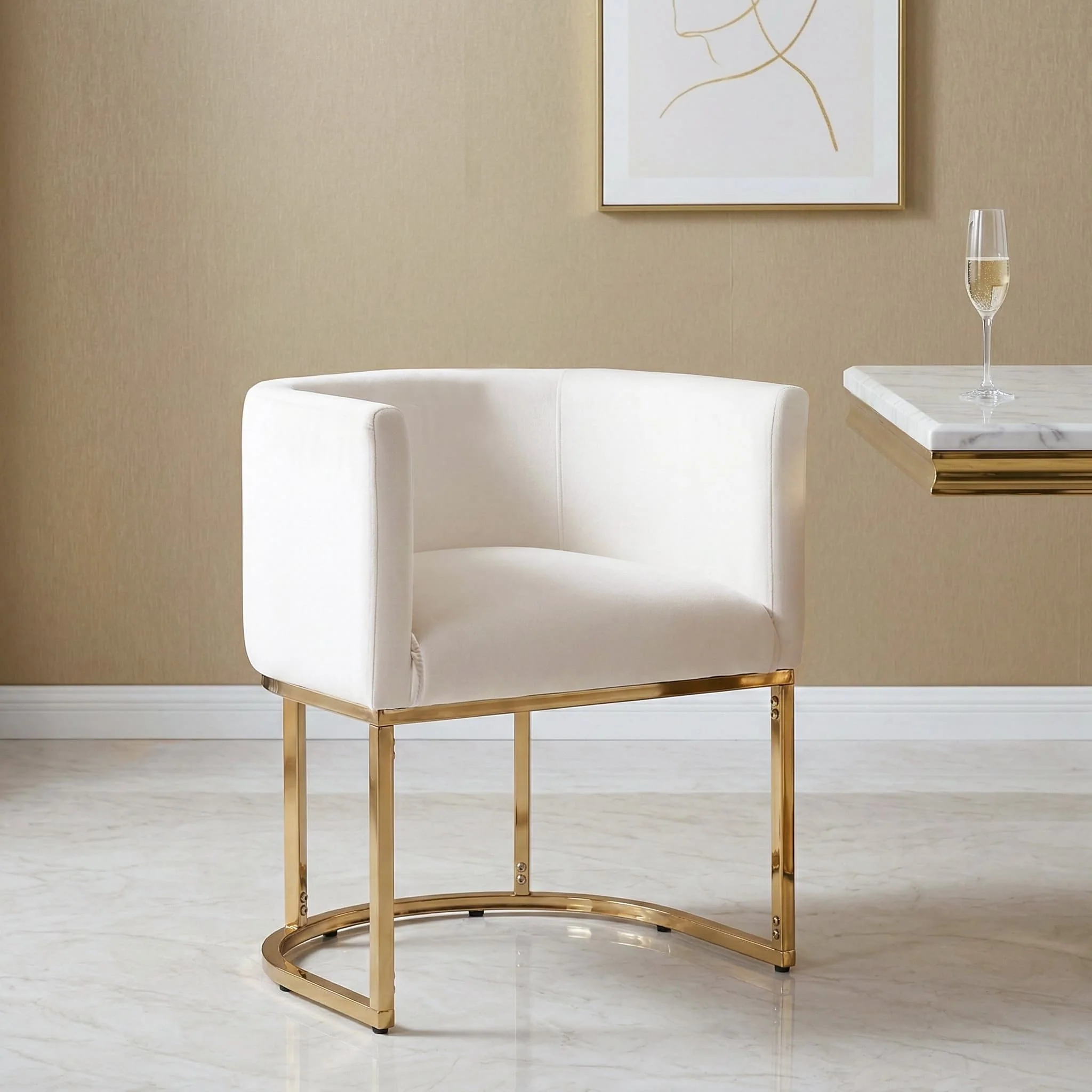 Barrel Back Upholstered Dining Chair 1PCS - 1869DC - Image 40
