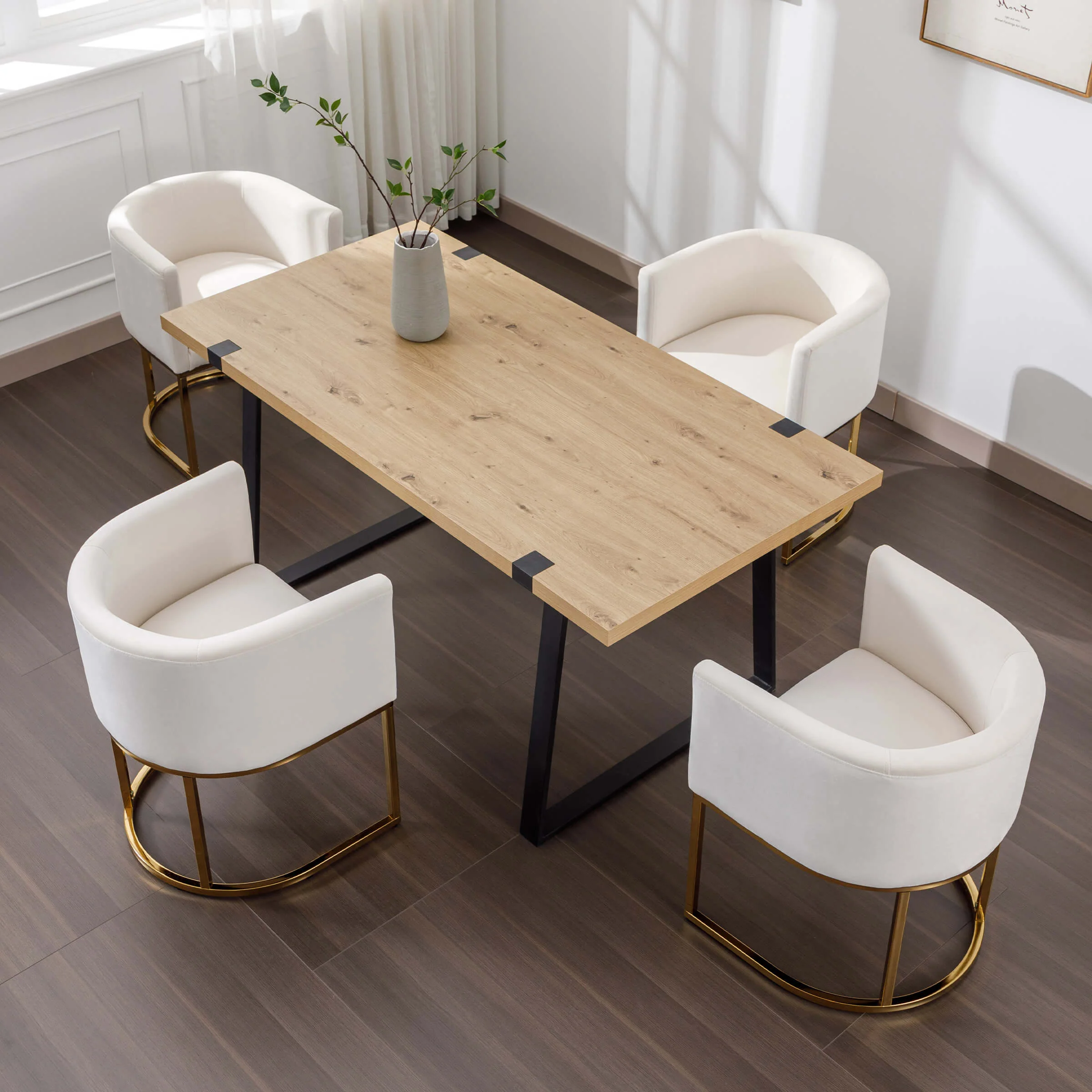Barrel Back Upholstered Dining Chair 1PCS - 1869DC - Image 42