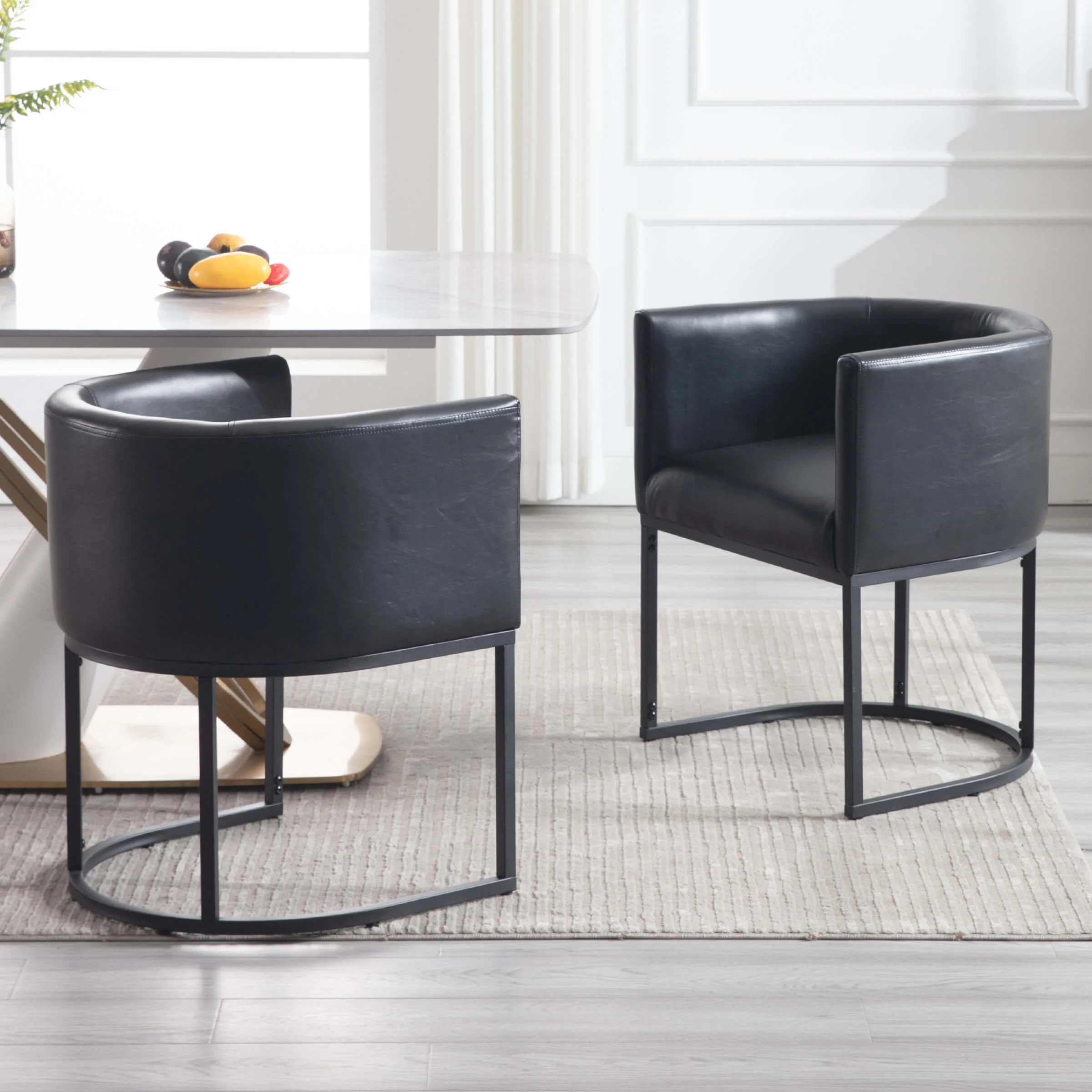 Barrel Back Upholstered Dining Chair 1PCS - 1869DC - Image 48