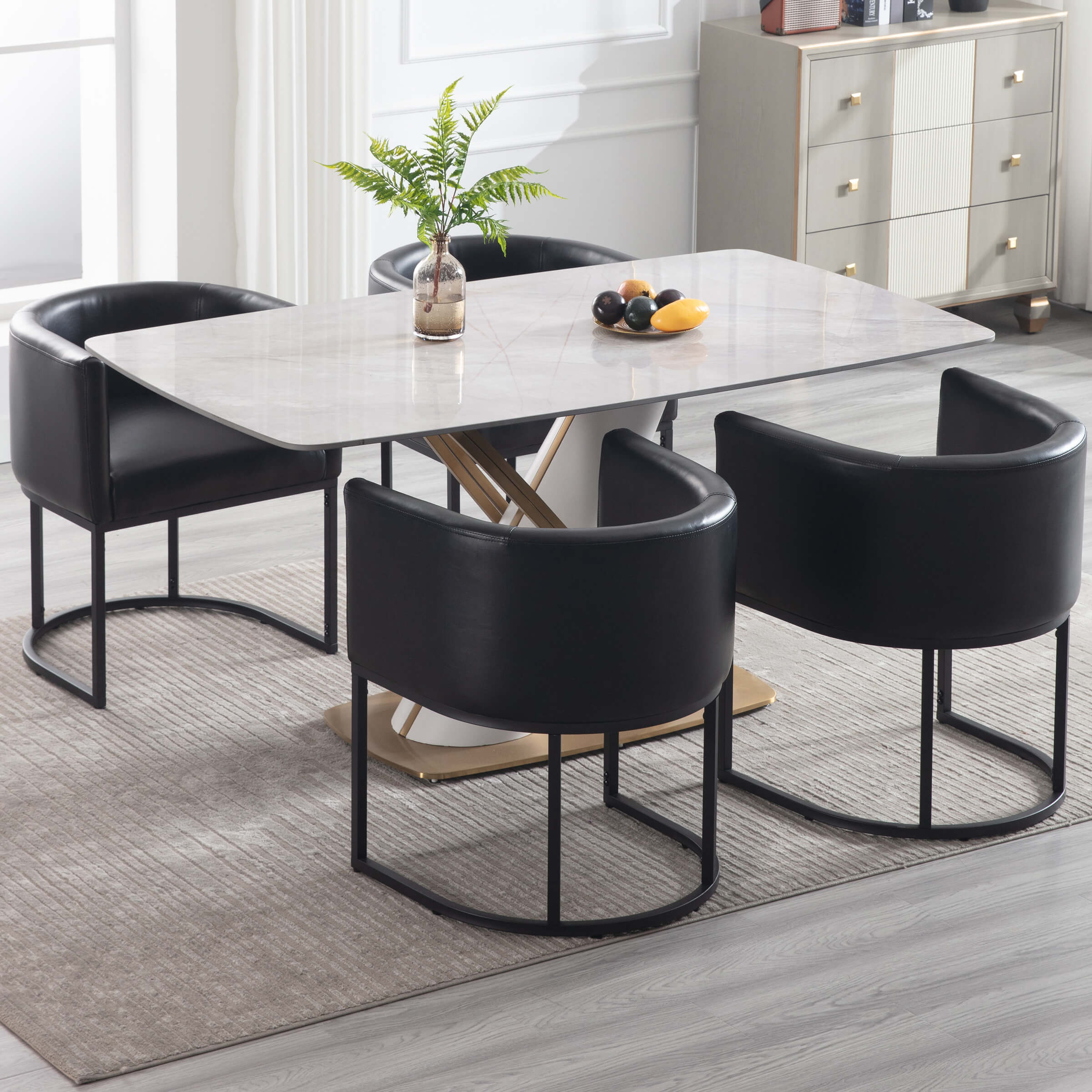 Barrel Back Upholstered Dining Chair 1PCS - 1869DC - Image 49